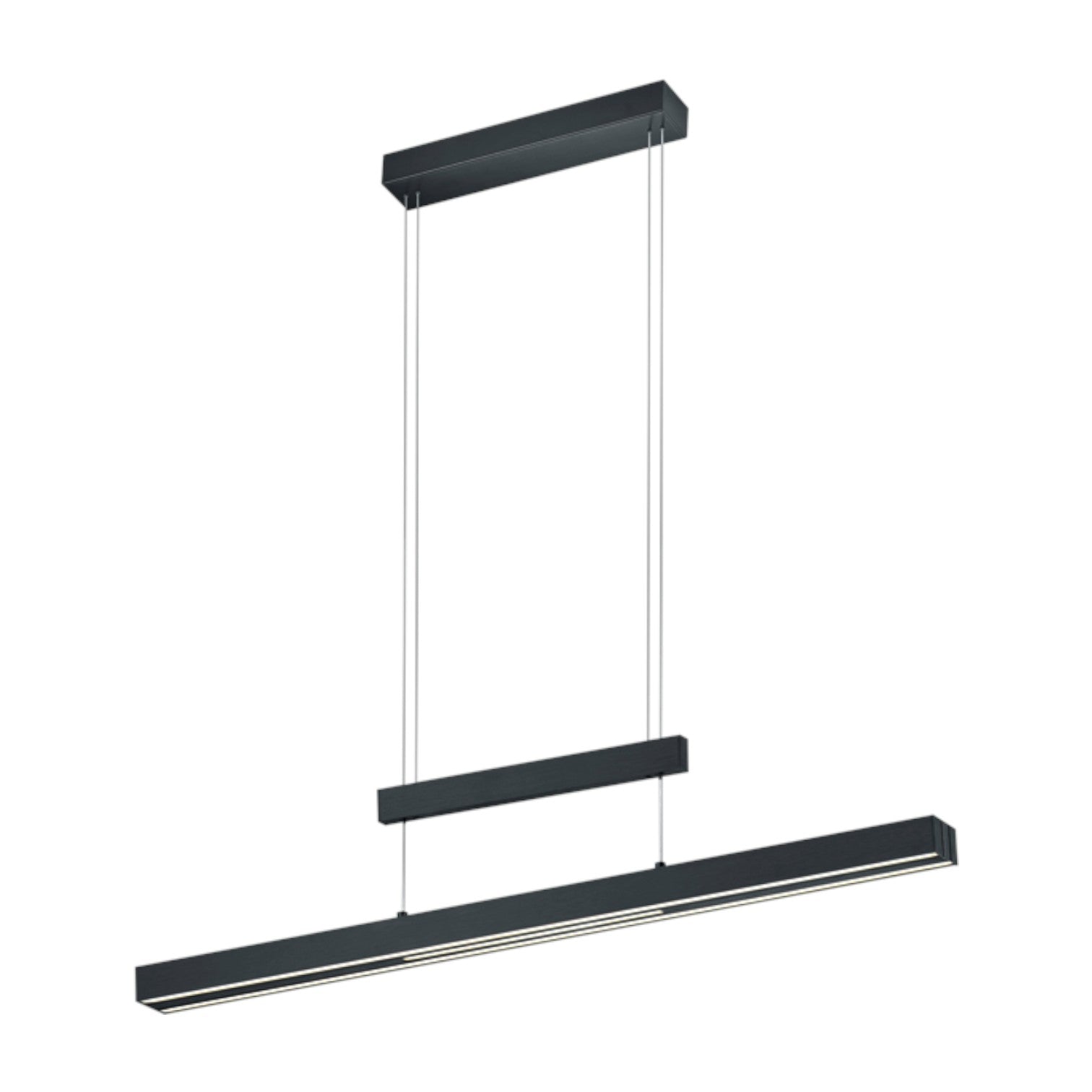 Lustra LED Suspendata Black 150CM ENZO Liniara Echivalent 350W