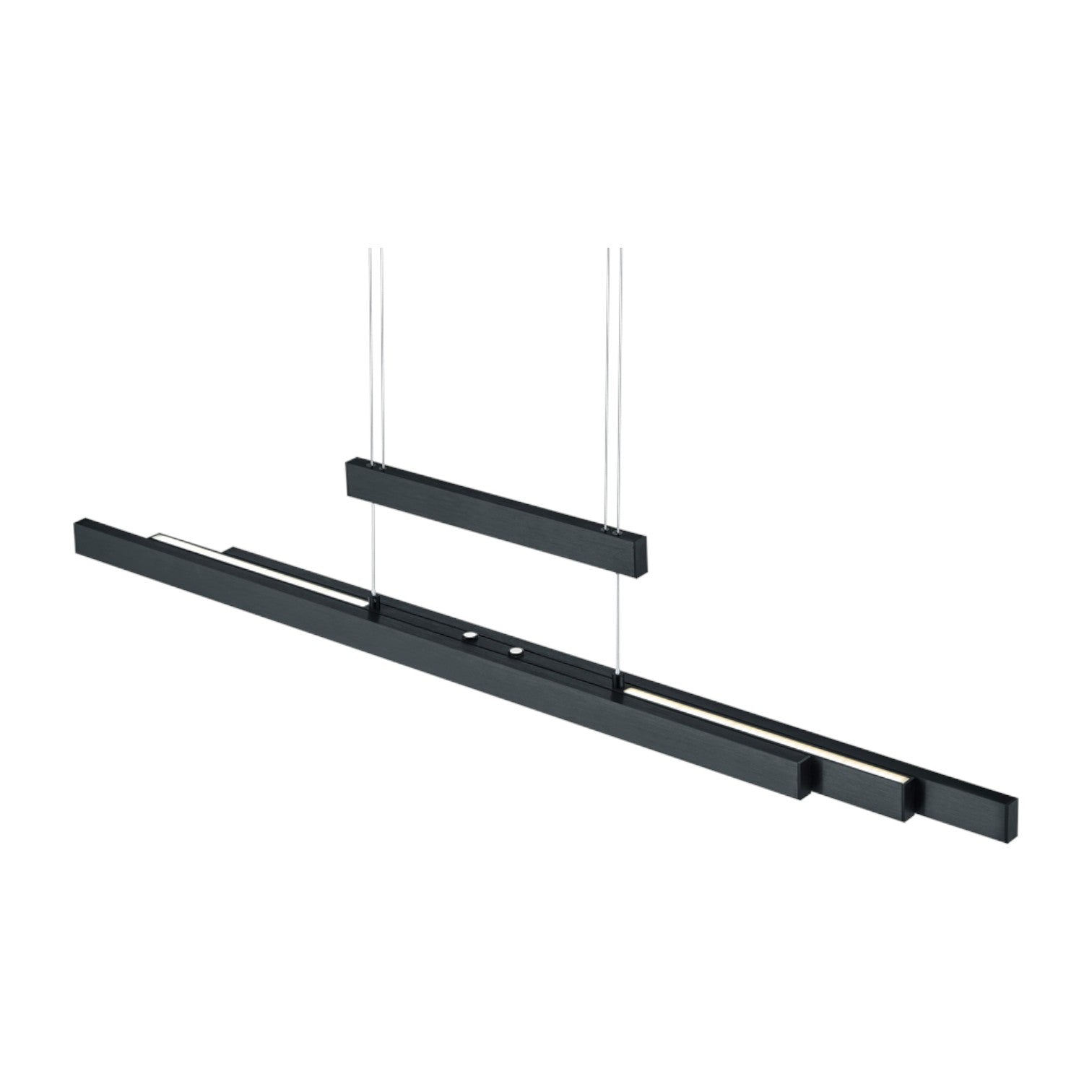 Lustra LED Suspendata Black 150CM ENZO Liniara Echivalent 350W