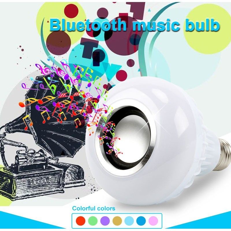 BEC LED Smart RGB cu Boxa si Bluetooth Telecomanda