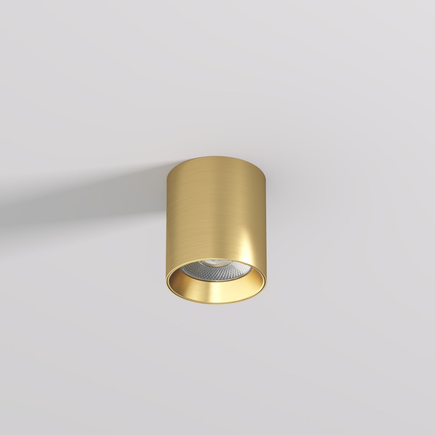 Spot LED SHINE TUBE Gold Aplicat Rotund 10W Premium Ø7 x H8 CM | CRI≥90 | 3000K