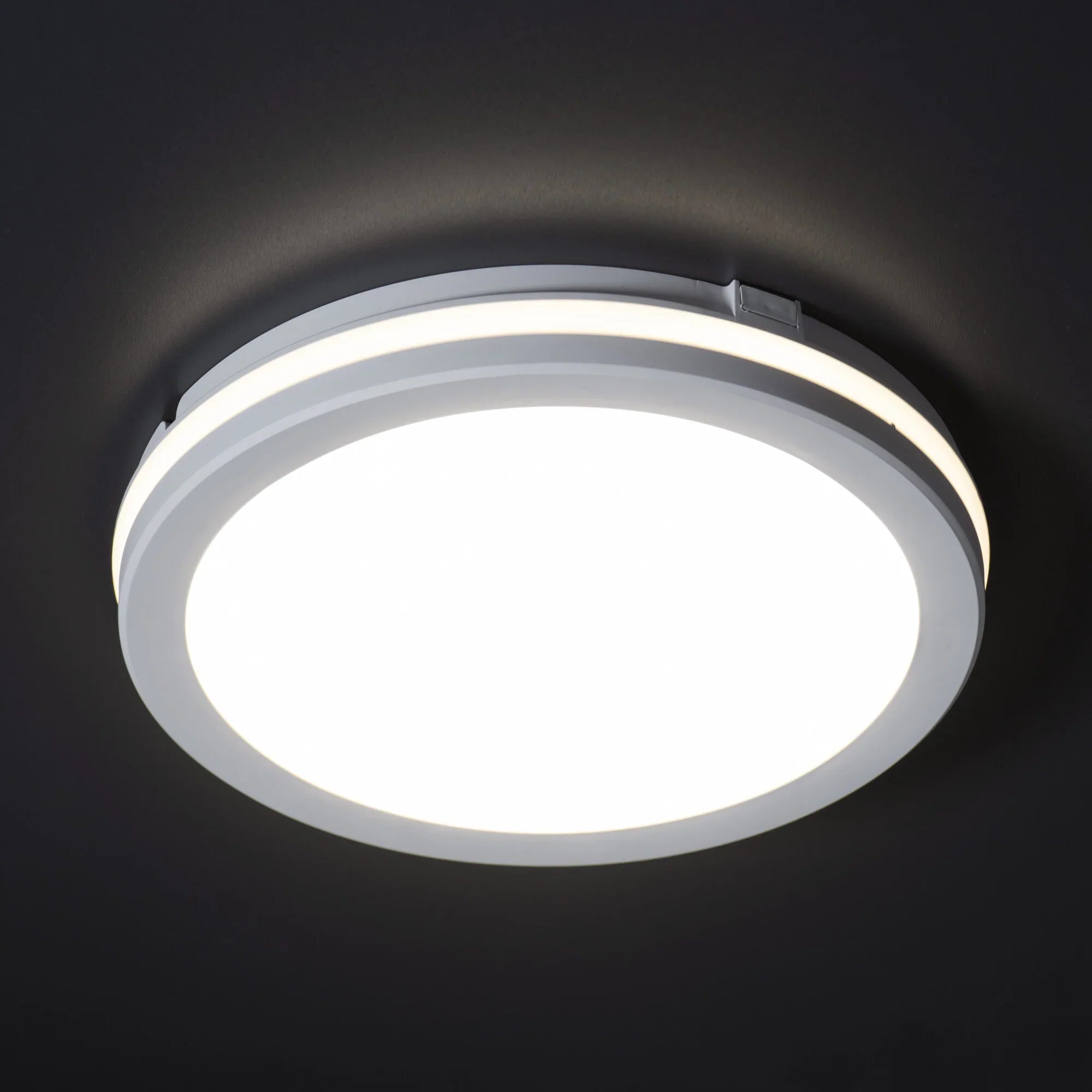Plafoniera LED 30W 30cm, 3 Lumini, IP65 Miraq White Exterior