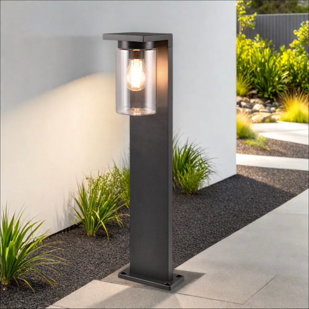 Stalp Ornamental ARDILA Finisaj Negru 65CM 1XE27