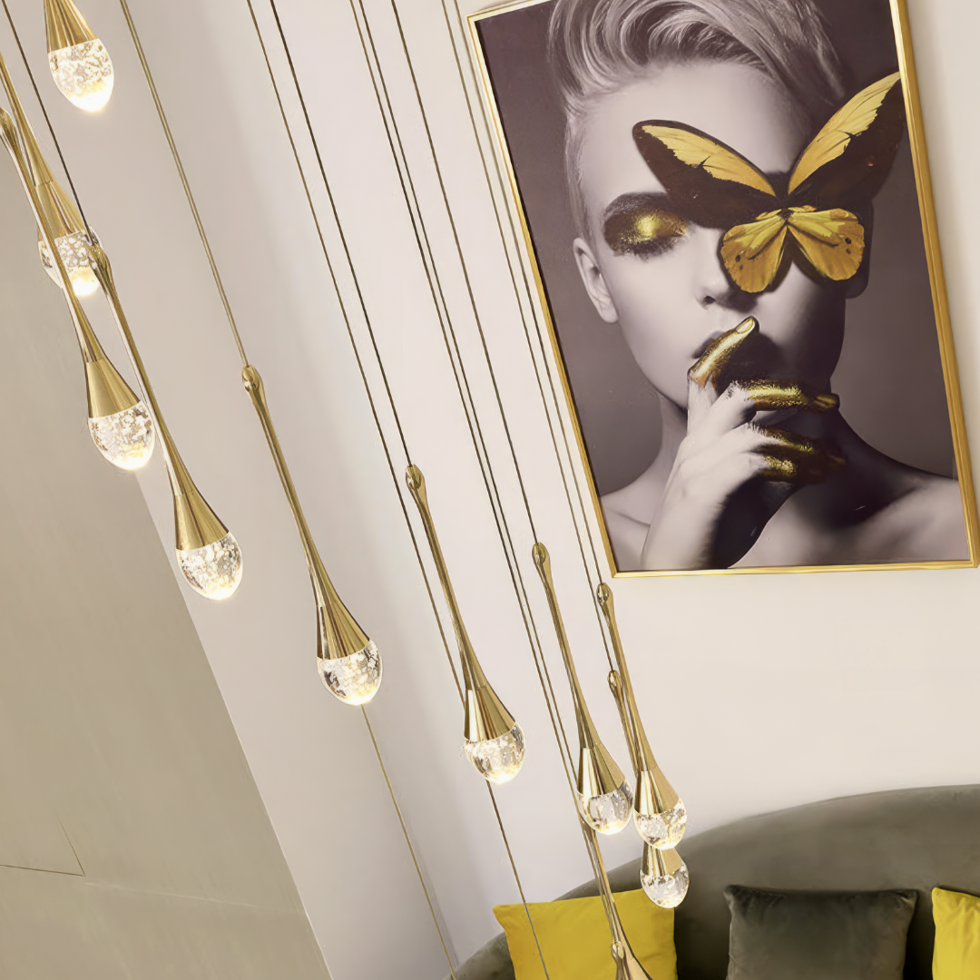 Lustra LED Luxury Crystal Flowing Tears