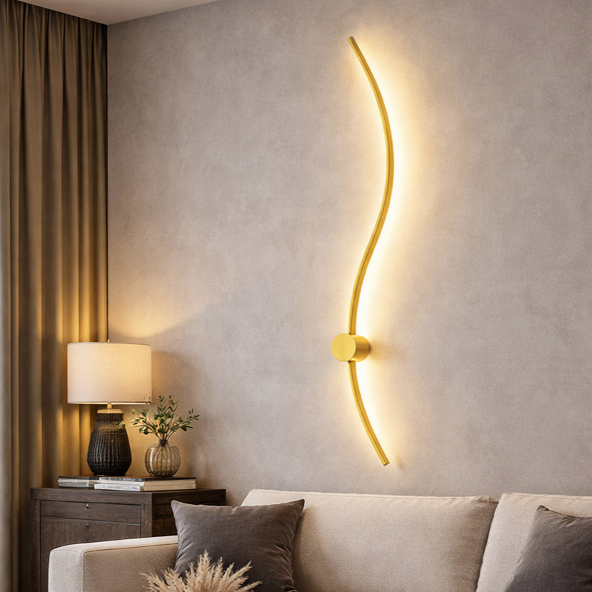Aplica LED DESI 40W Gold 100CM