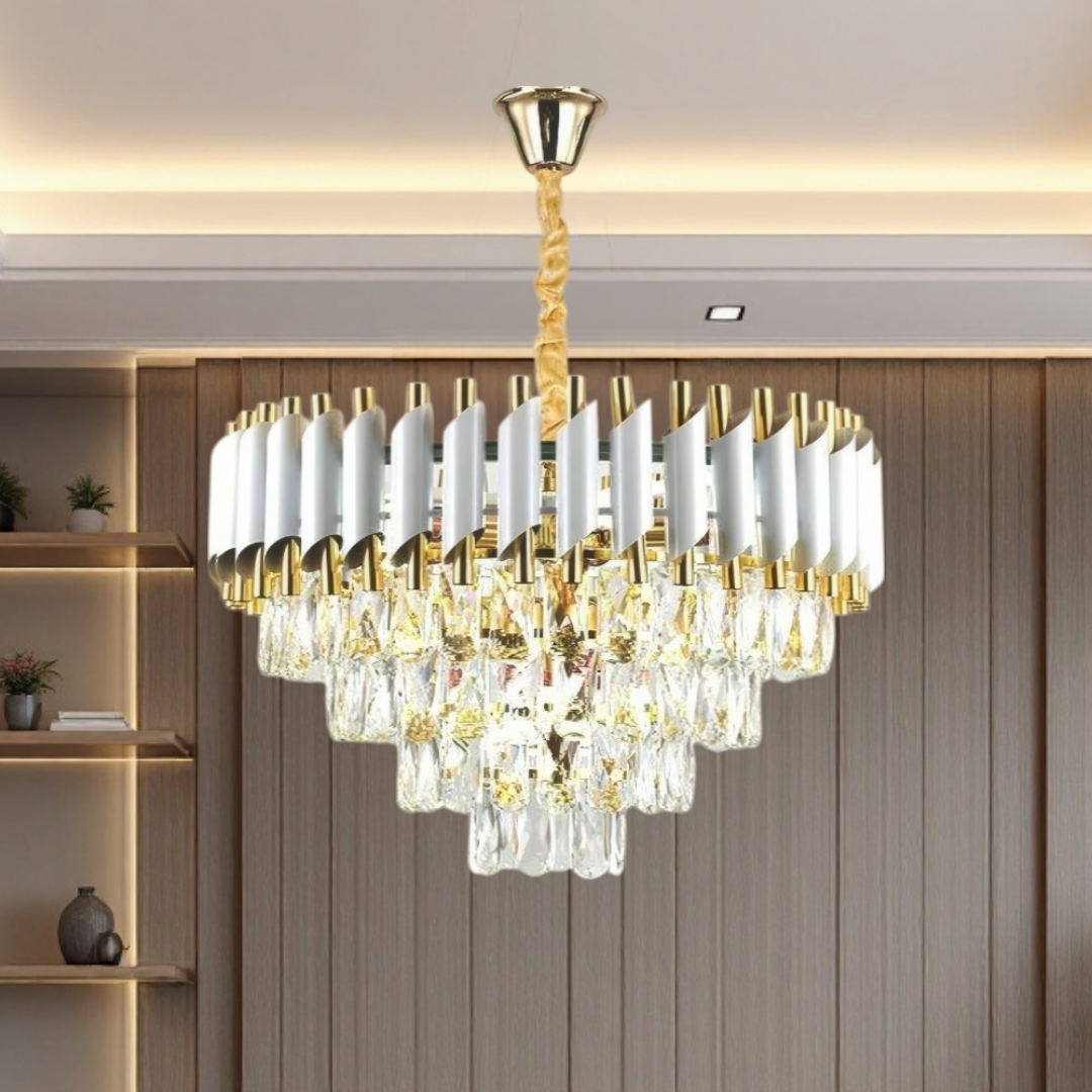 Candelabru Cristal WHITE PANTHER 50CM