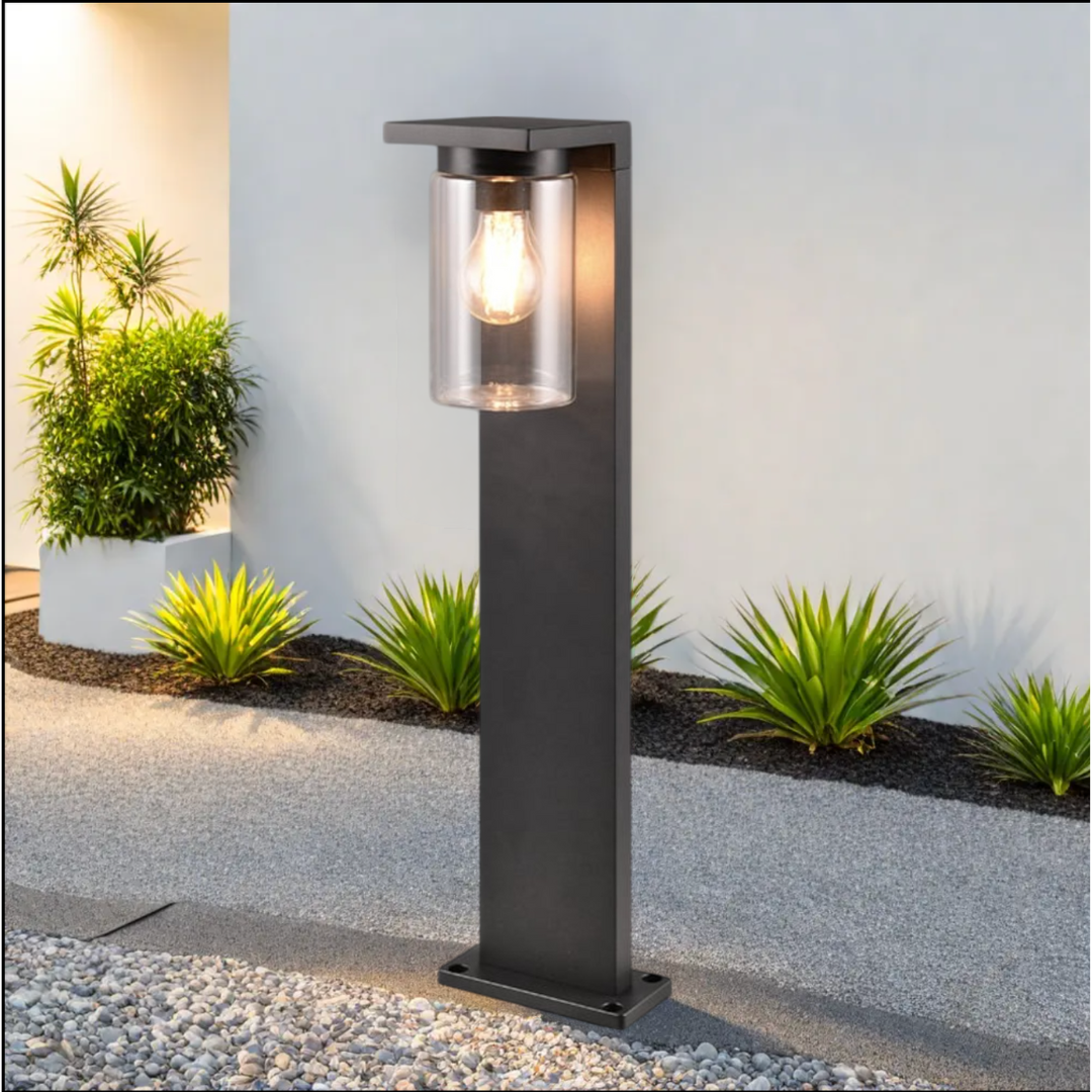 Stalp Ornamental ARDILA Finisaj Negru 65CM 1XE27