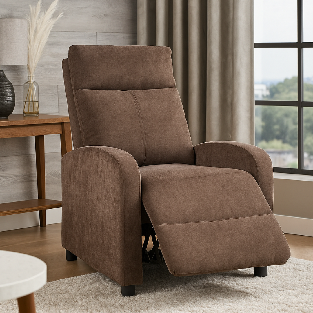 Fotoliu Recliner Stofa Maro