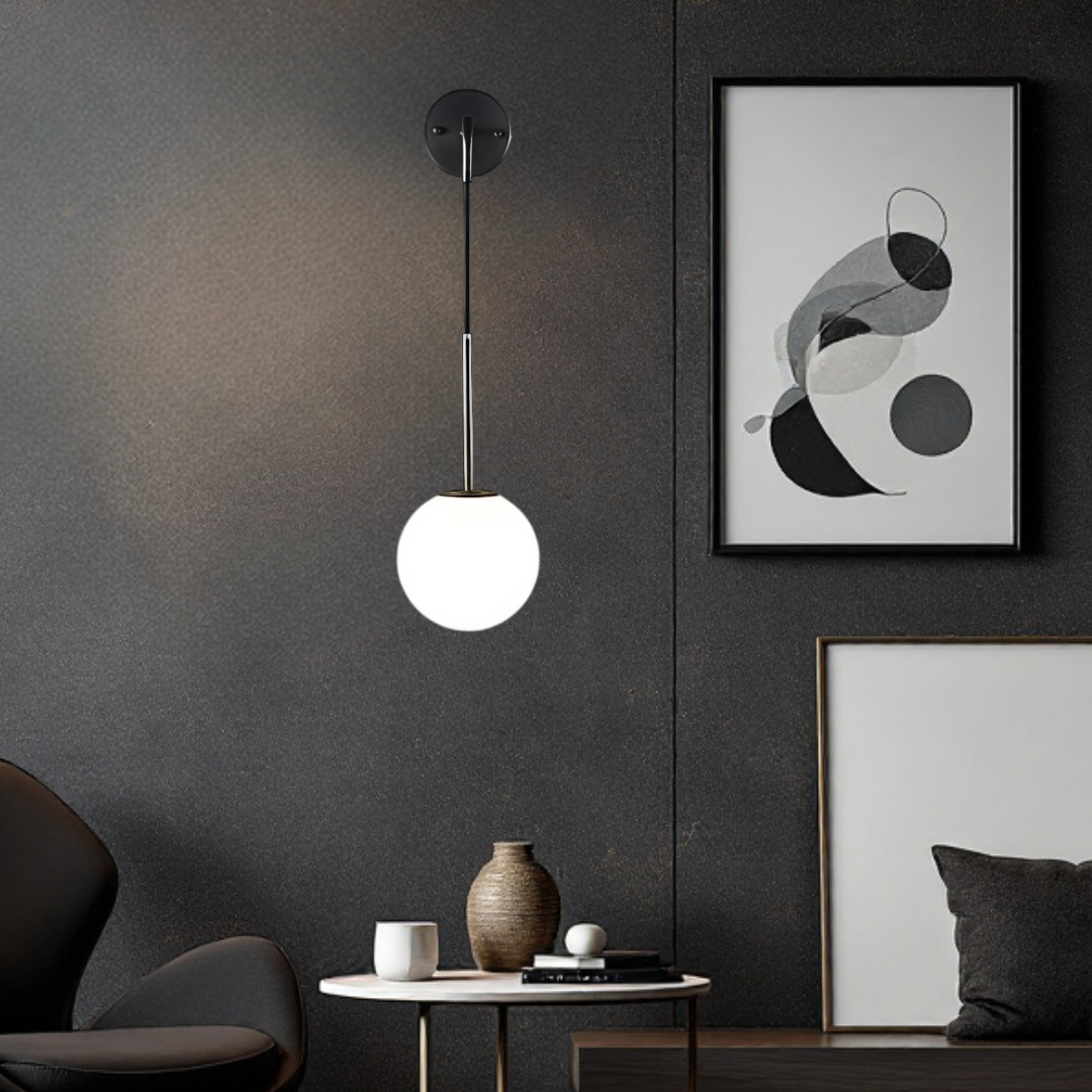 Aplica Ajustabila Nordic Style HangGlobe Black Abajur Mat