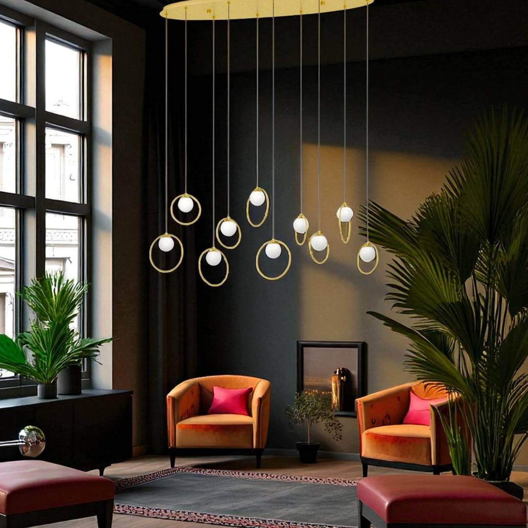 Lustra LED Dining Suspendata Abajur PORTOCOLOM Luxury 10Elemente