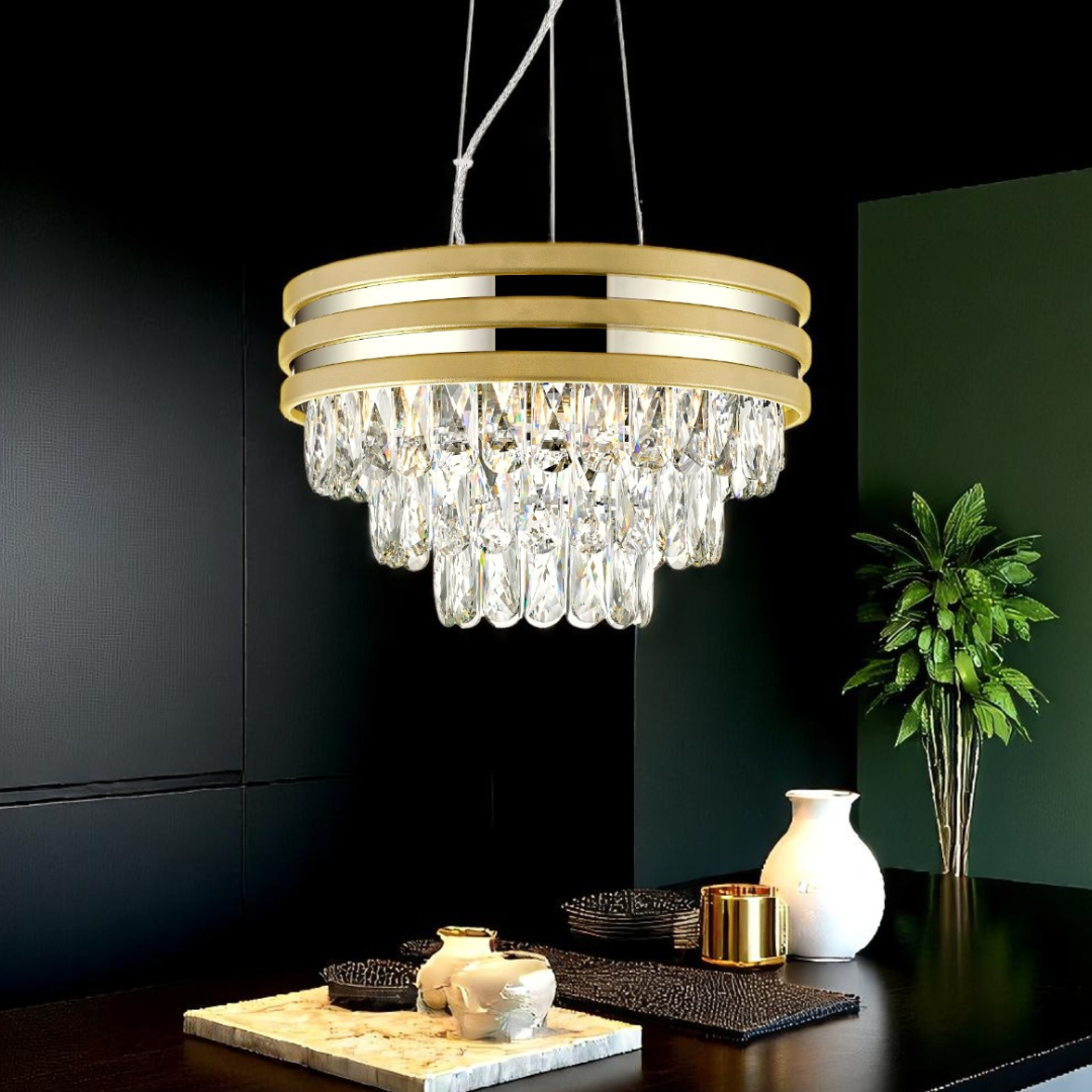 Candelabru Cristal Gold Premium Luxury NAICA