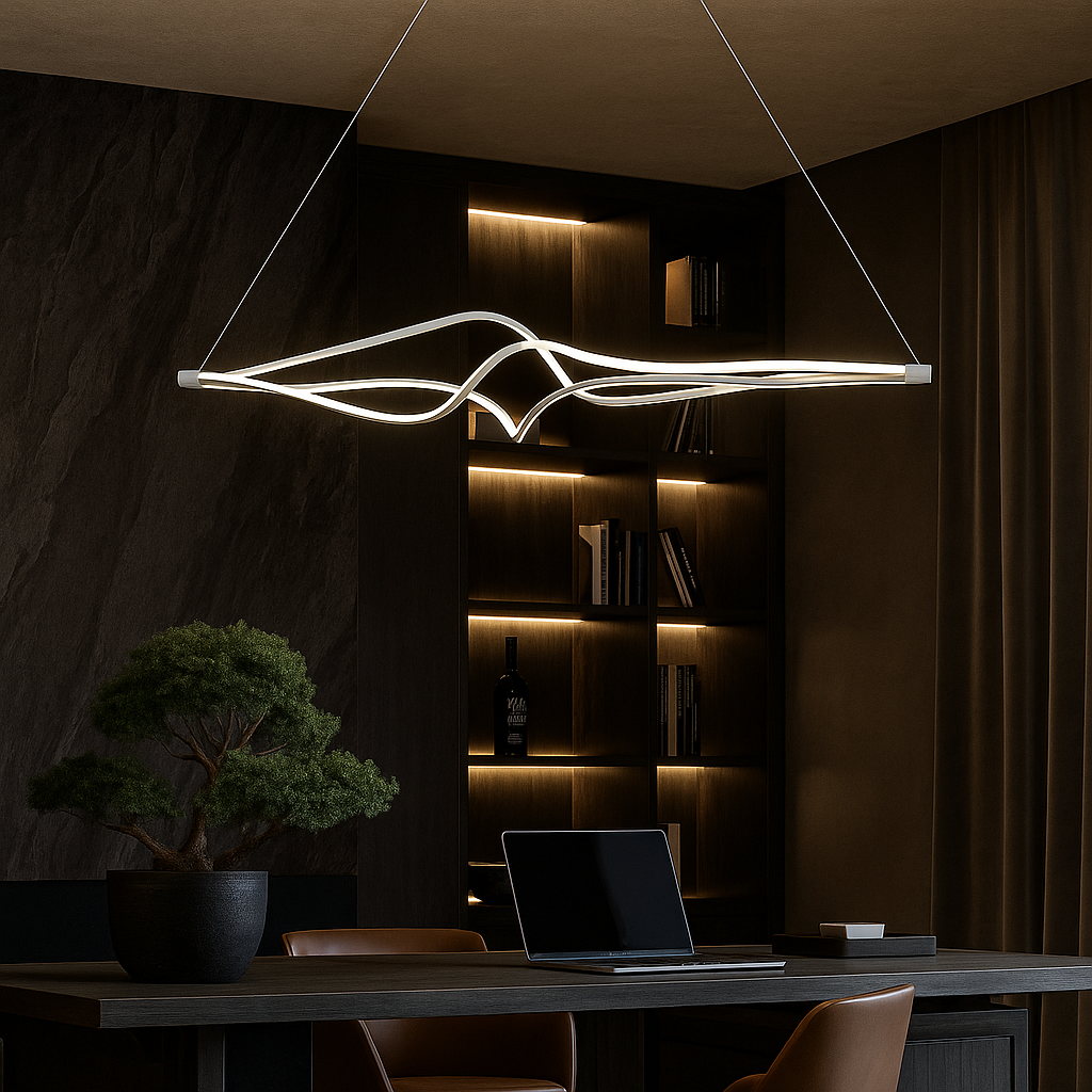 Lustra LED Suspendata Faye Telecomanda Wifi 2.4G White 3 Culori ALBA / SUSPENDATE / 120CM Lighting Fixtures