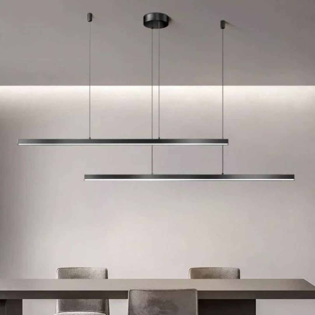 Lustra LED Suspendata 72W Elegant Office Black Echivalent 500W