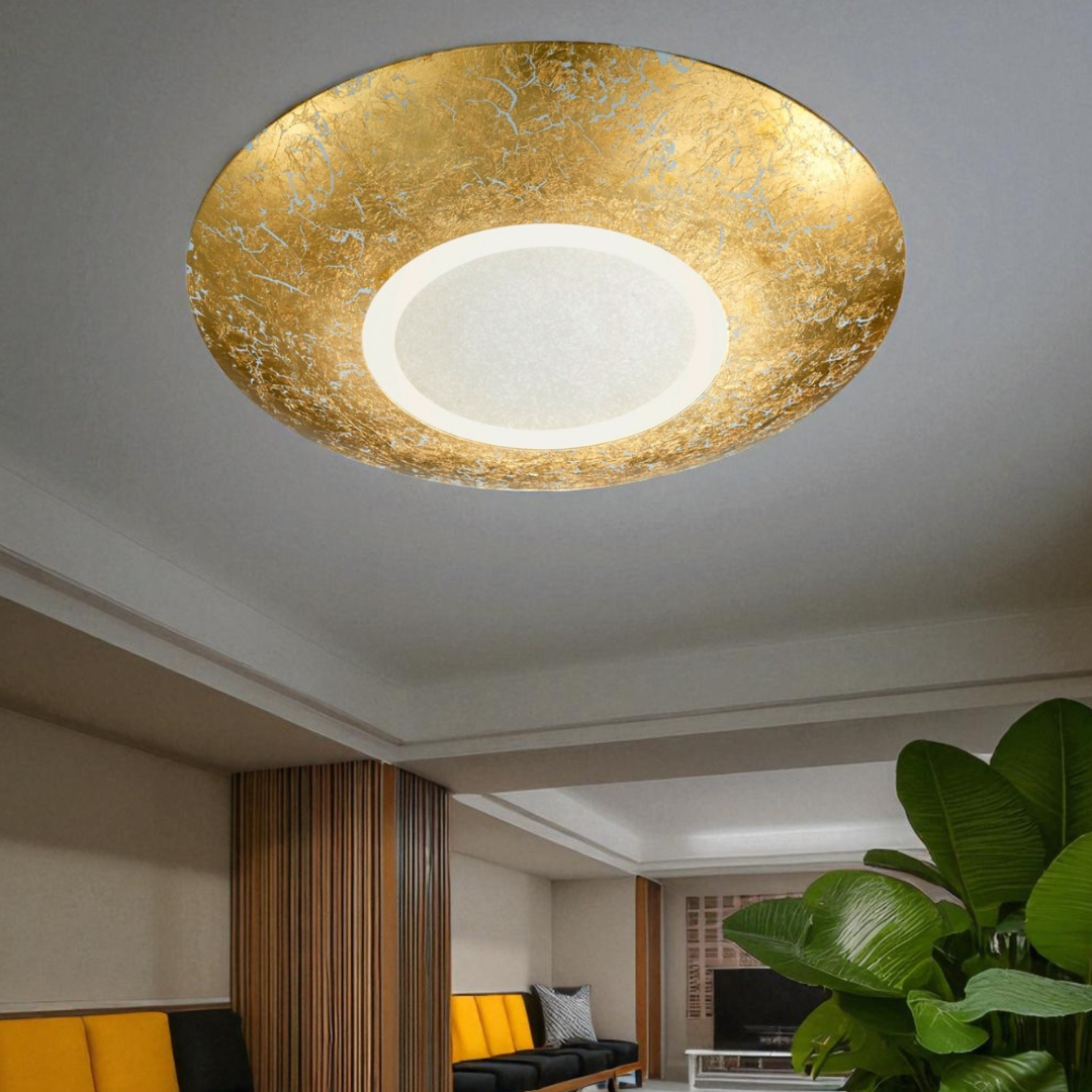 Plafoniera LED 15.5W CHIROS Gold Echivalent 150W