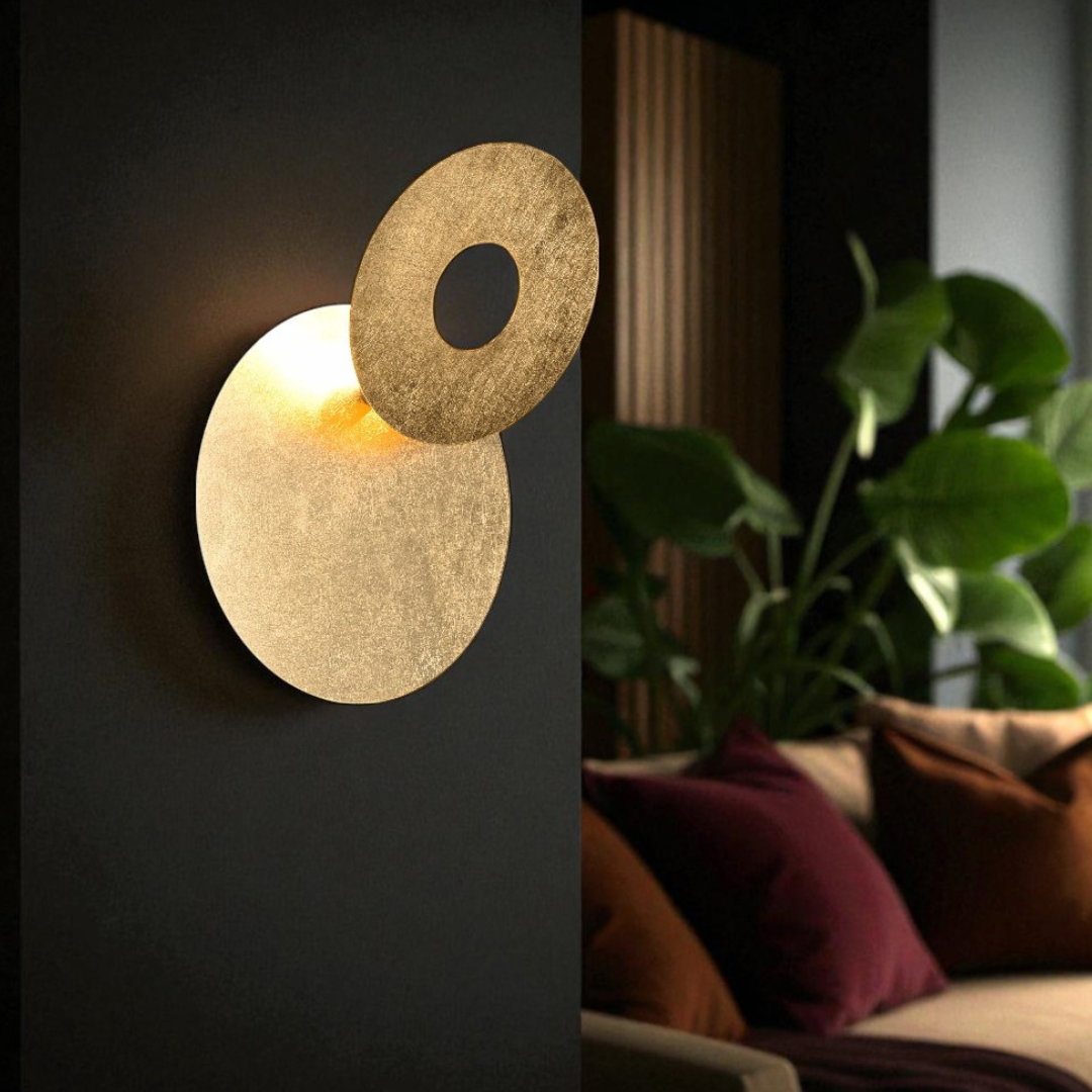 Aplica LED Luxury Round Gold LEANO