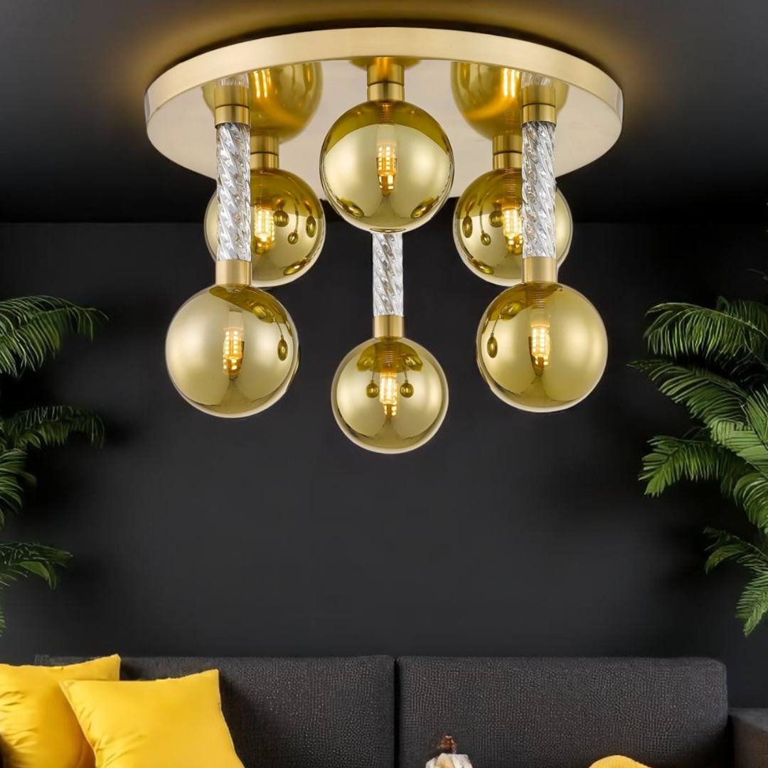 Lustra Luxury Gold Mida