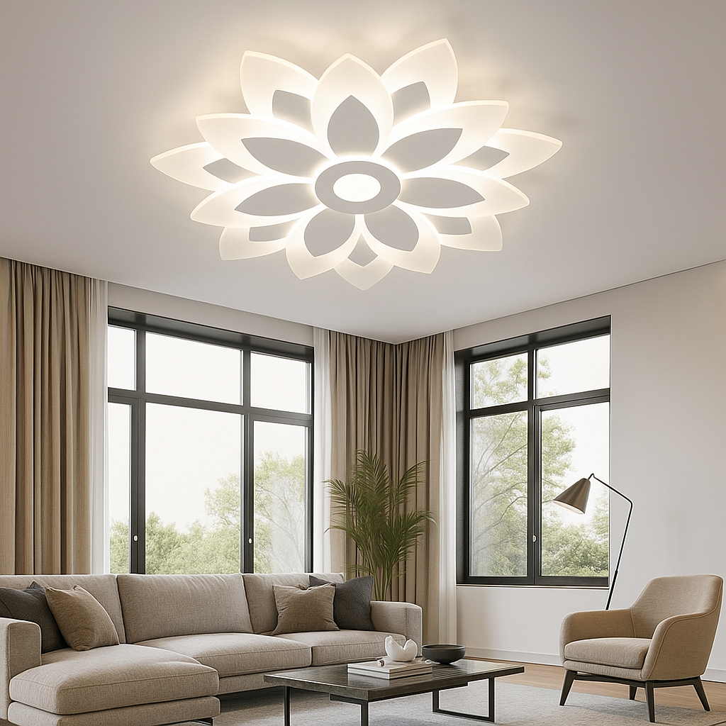 Lustra LED Aplicata Brilux White Echivalent 550W Telecomanda