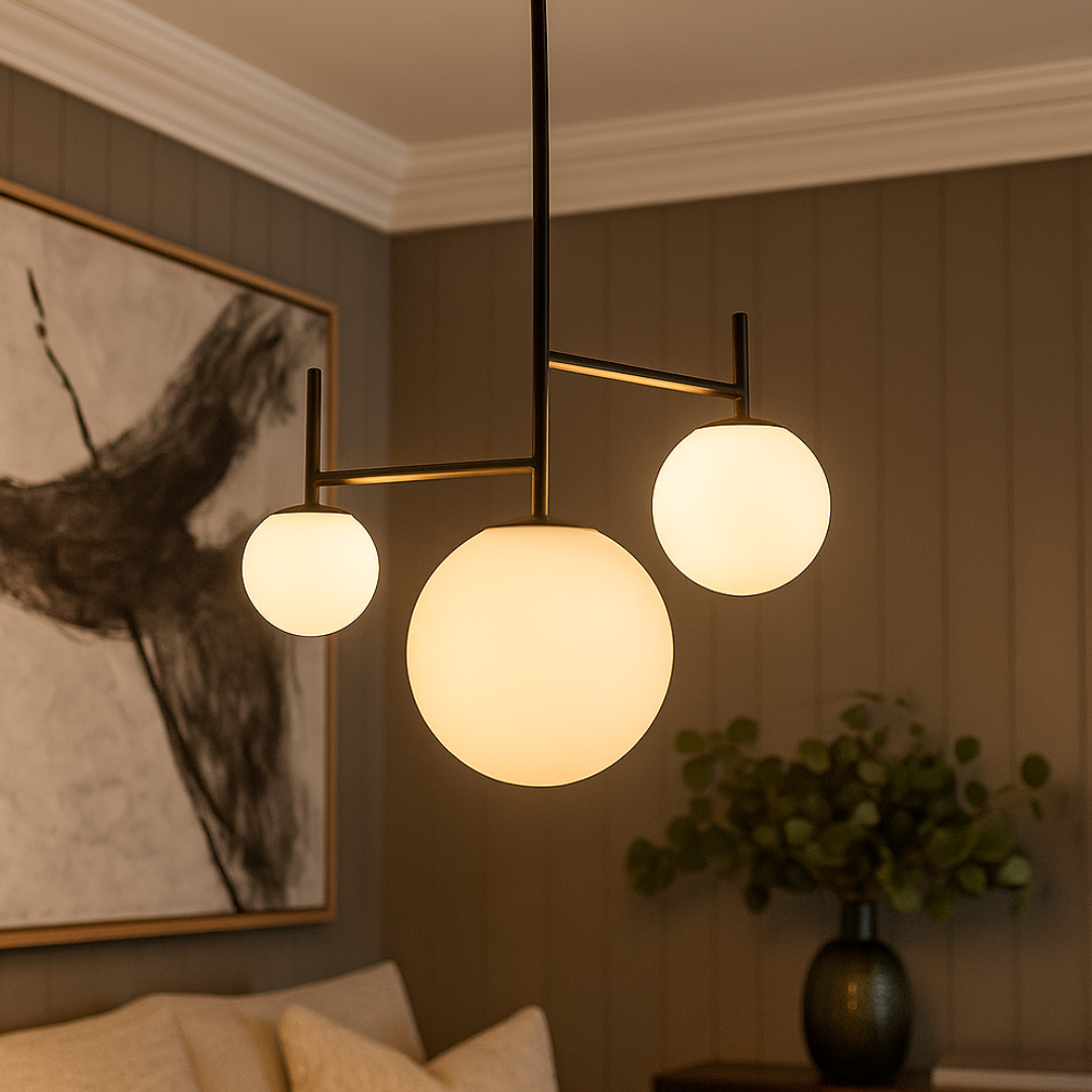 Lustra Abajur 3xG9 Black Gondor