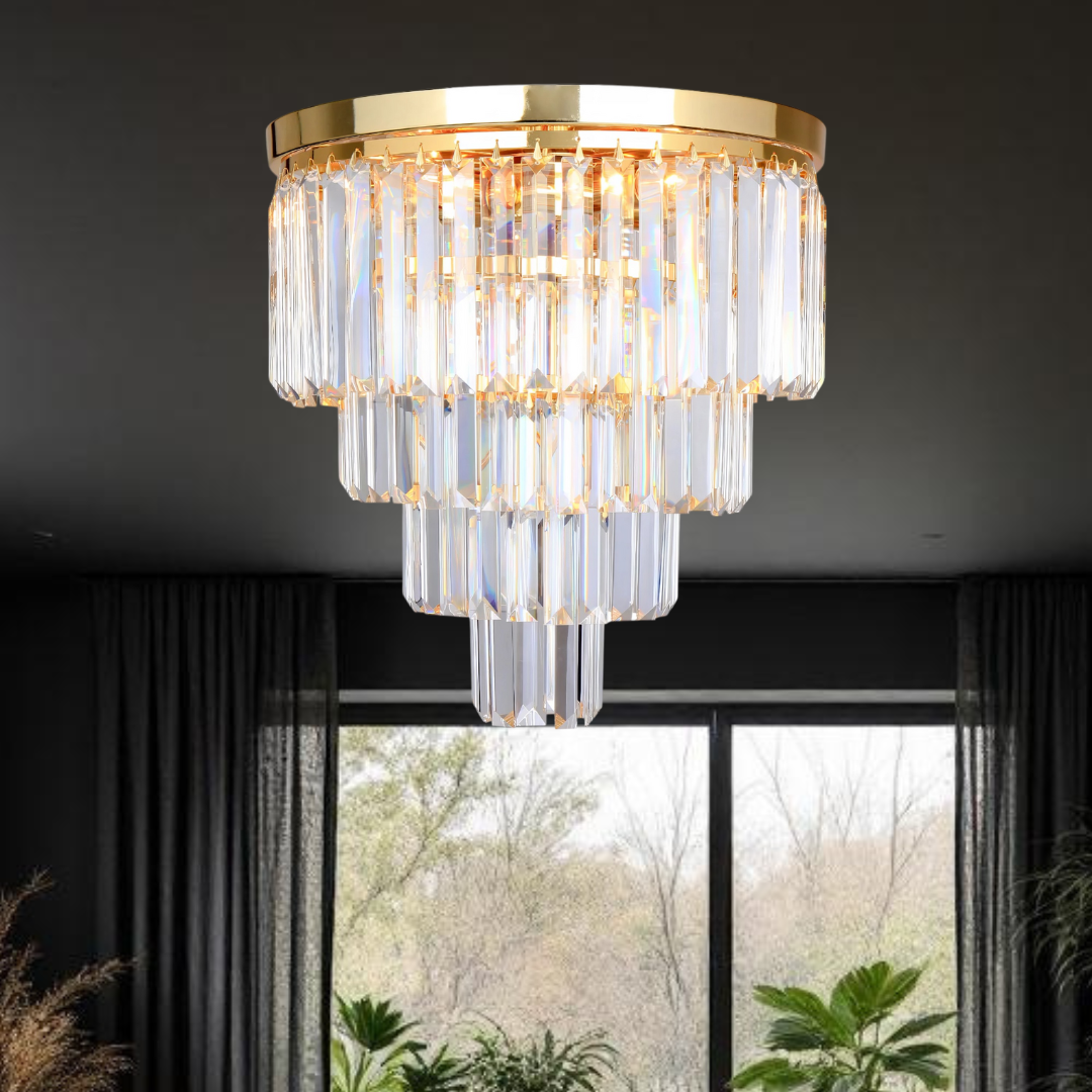 Candelabru Cristal Aplicat AMEDEO Gold Premium