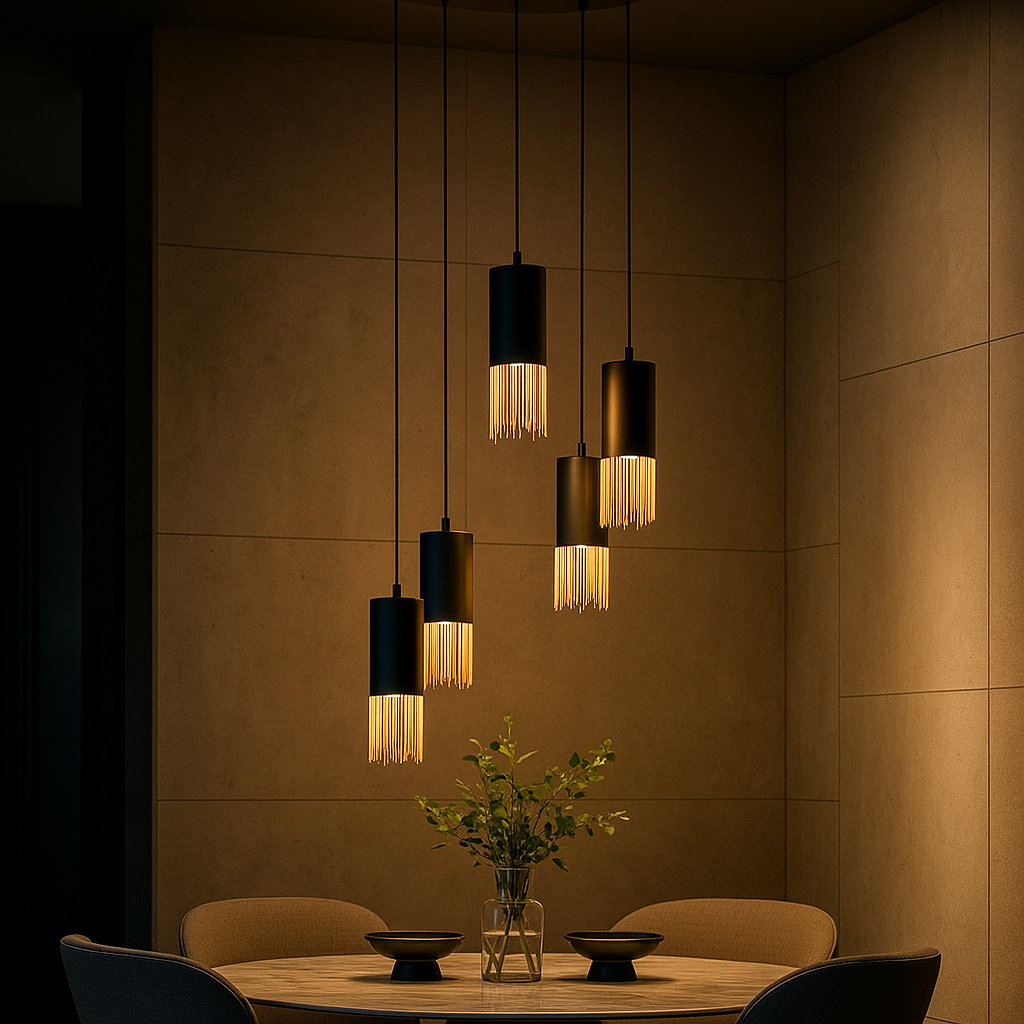 Lustra Suspendata COUNUZULUS 5xE27 IP20 Black