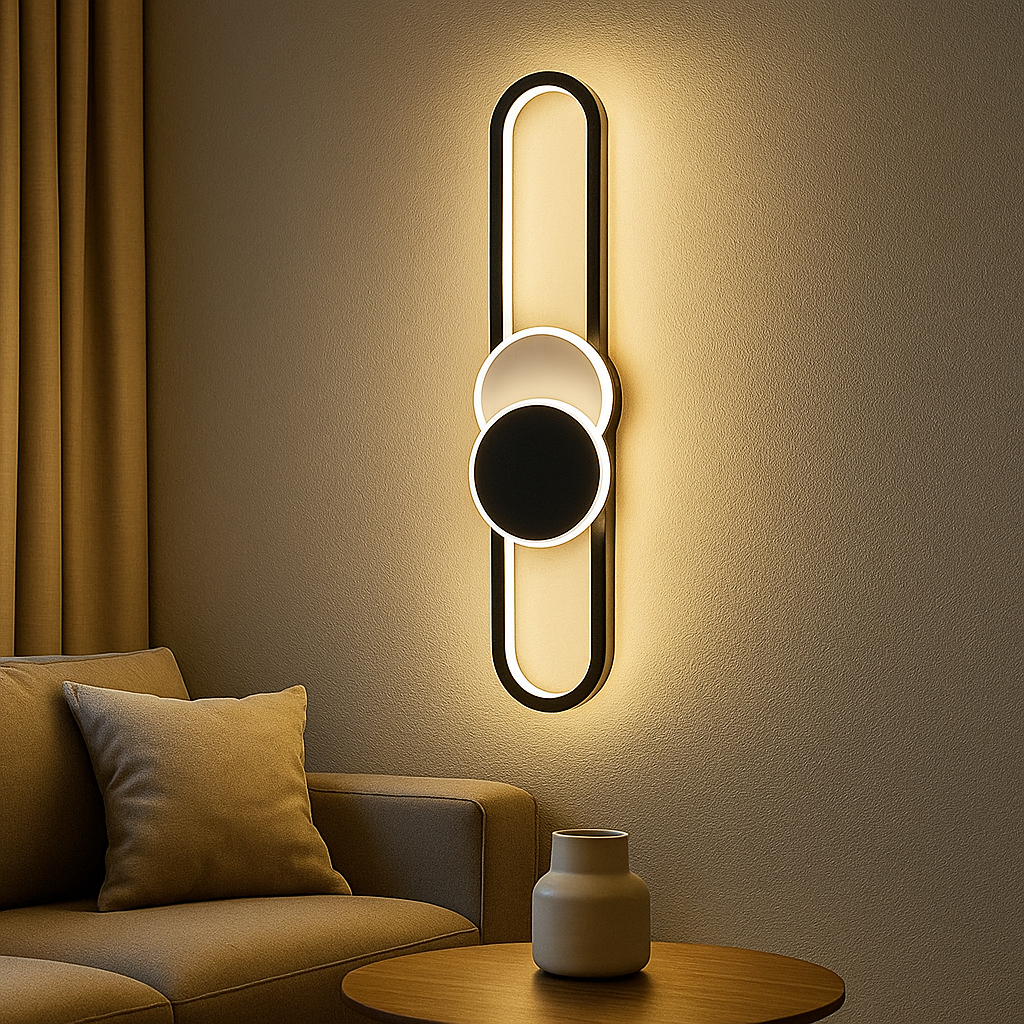 Aplica LED MOZZY 60cm Black Echivalent 74W