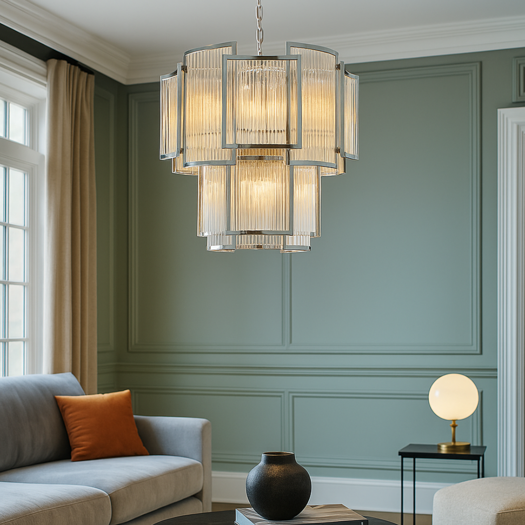 Candelabru Cristal Luxury Chrome SERGIO