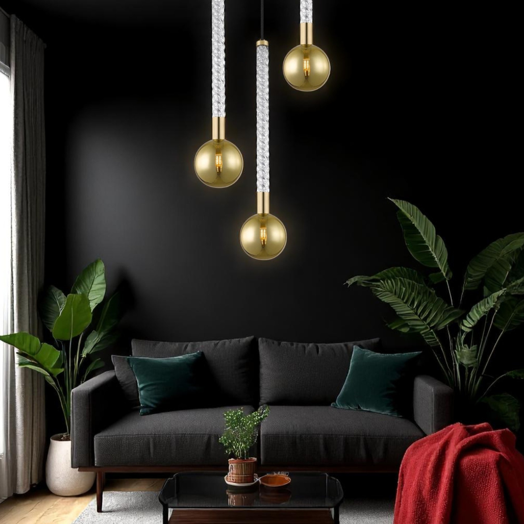 Lustra Suspendata Luxury Gold Mida