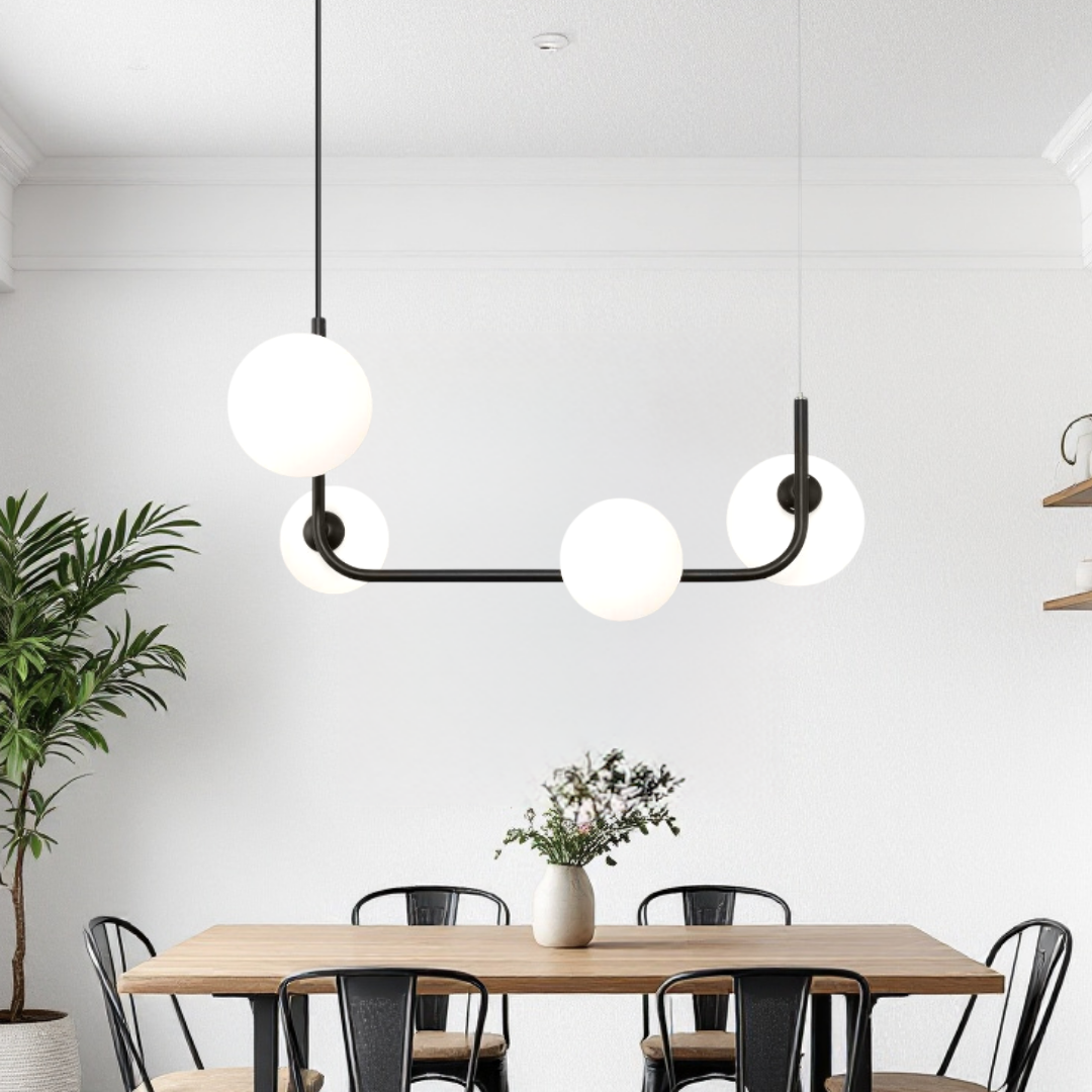 Lustra Abajur MAT BLACK Urban Orbit 4xE27 - 3001-4