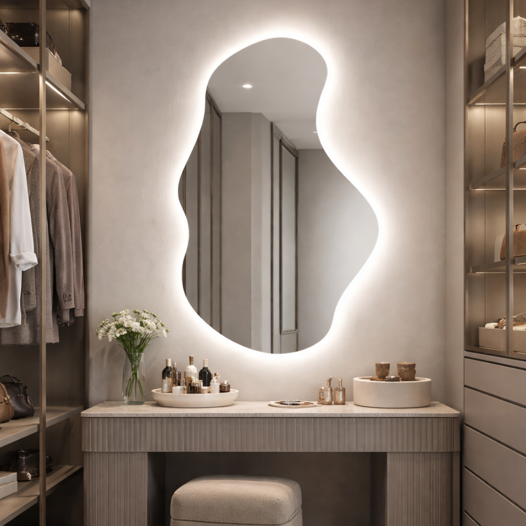 Oglinda LED FRAMELESS VEGAS 65x100CM 3 Lumini si Touch