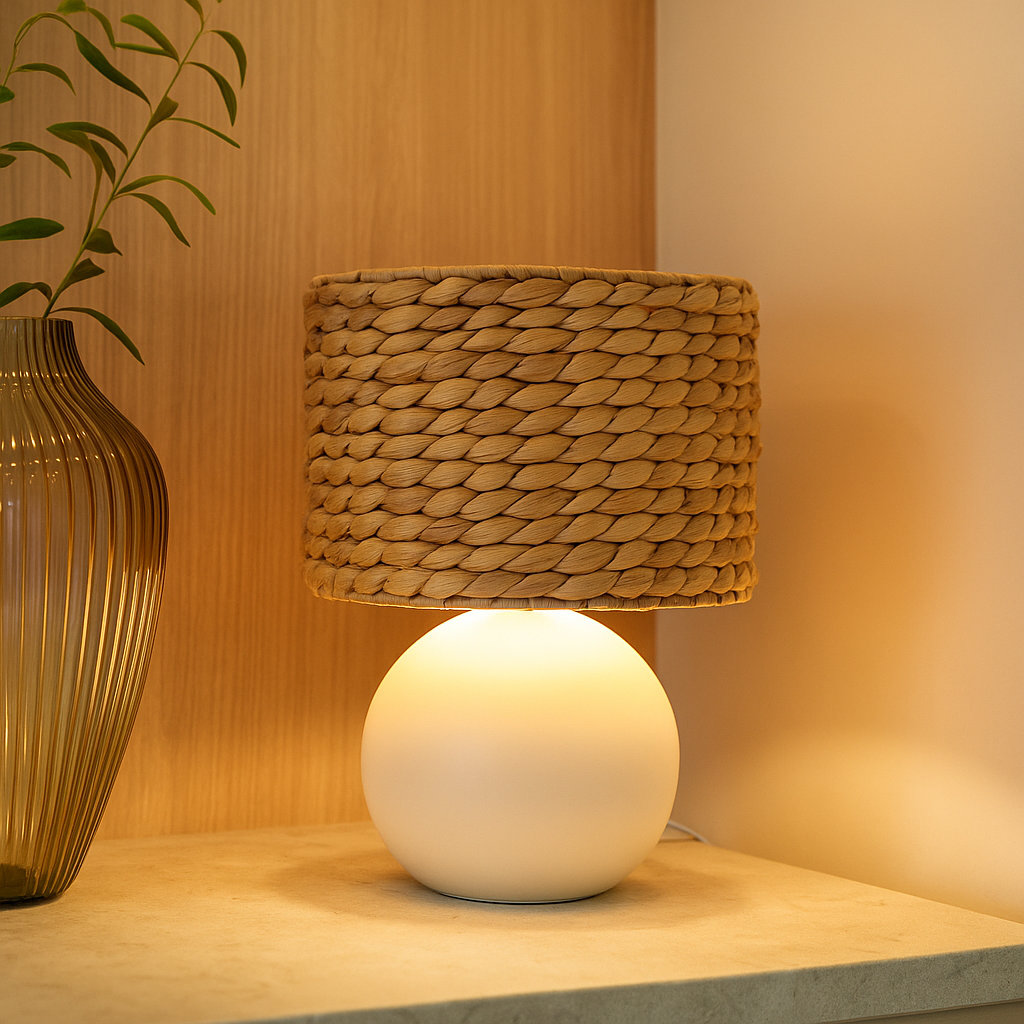 Veioza Decorativa VINA 1xE27 Alba 40W