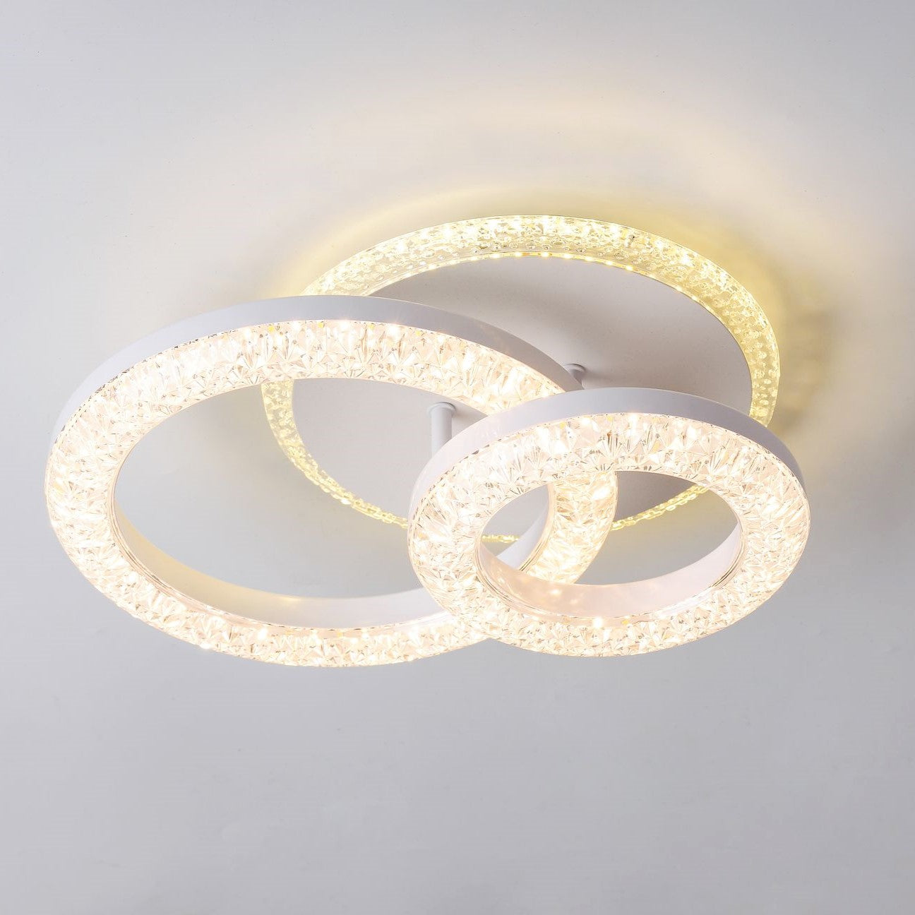 Lustra LED 1+1 CIRCLE BUBBLES Echivalent 400W Telecomanda