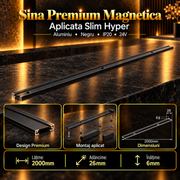 Sina Magnetica Aplicata Hyper Black Premium 200CM