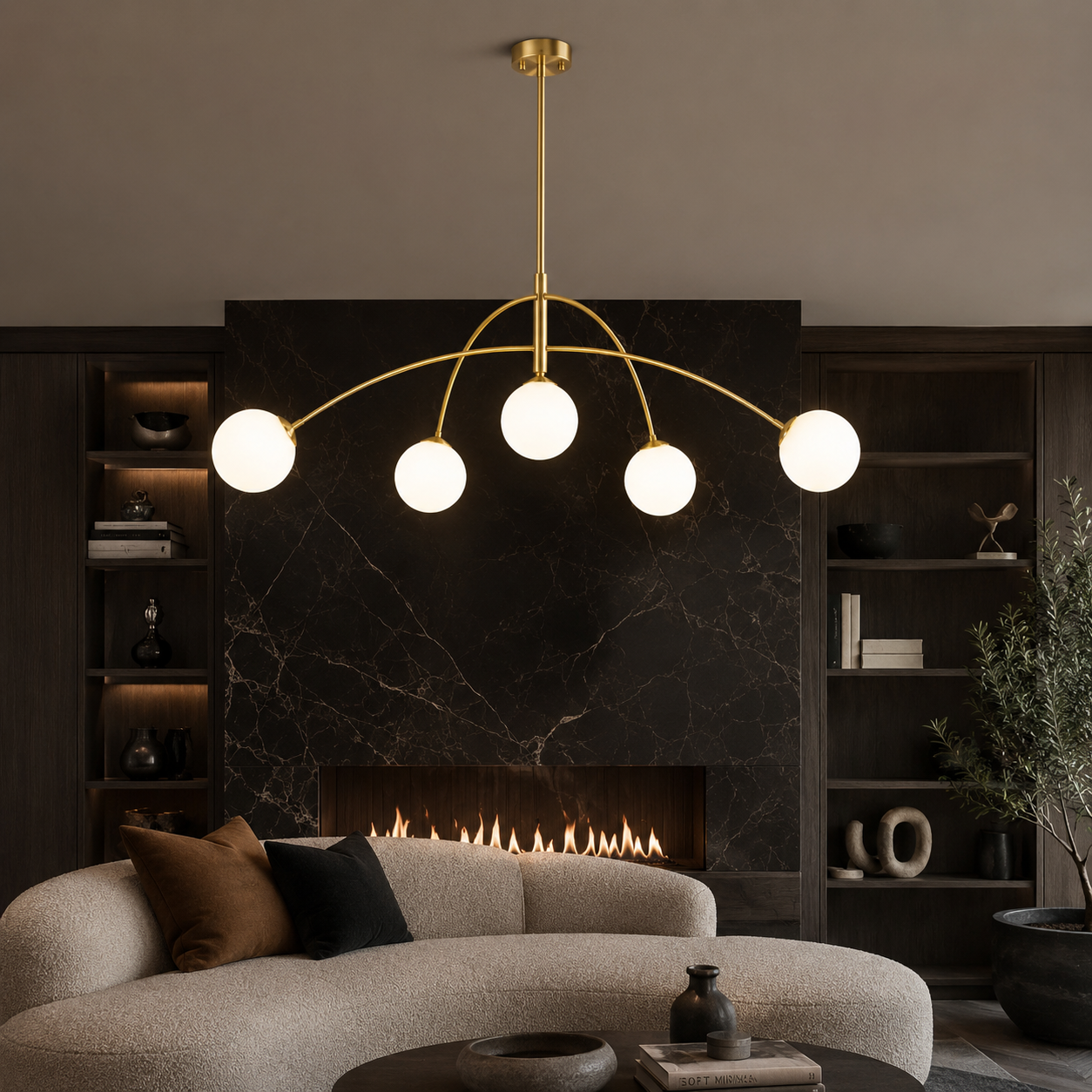 Lustra Abajur YORK 5xE27 Gold