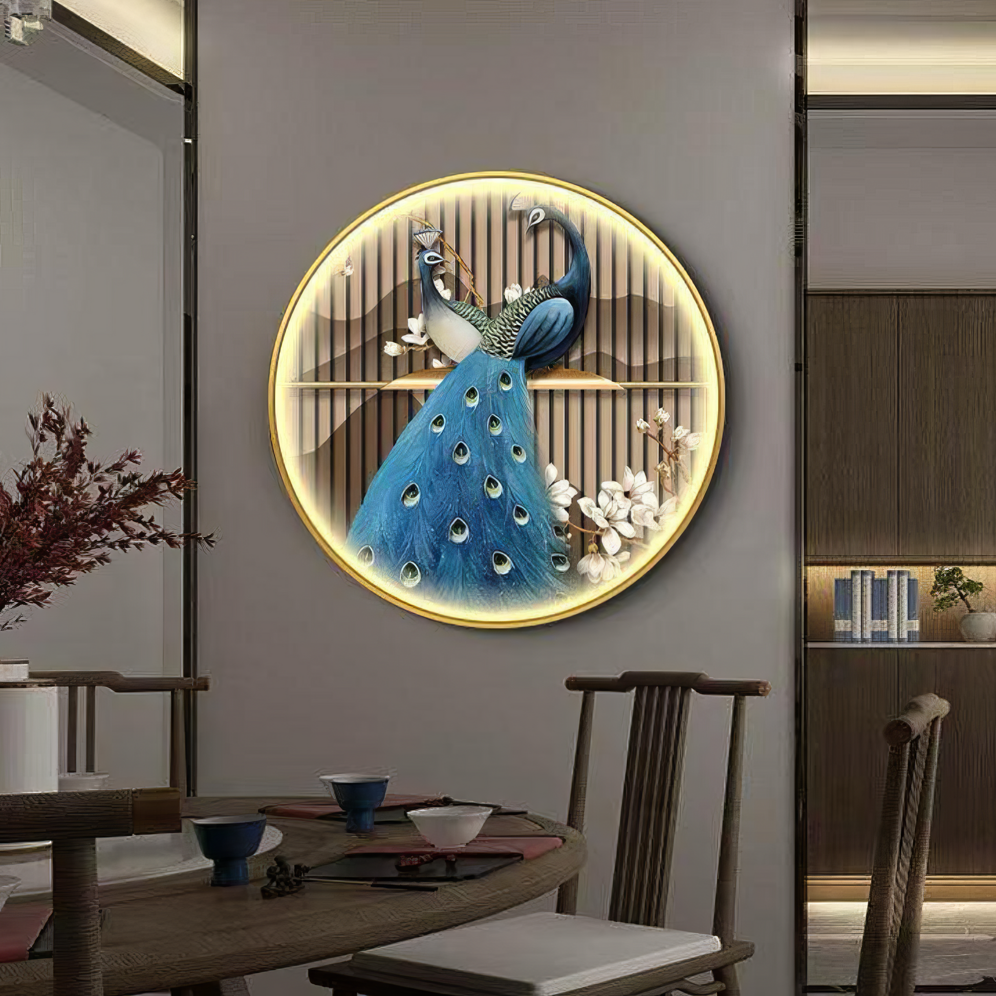 Aplica LED Tip Tablou 70CM Peacock AURIE / LUXURY Wall Light Fixtures