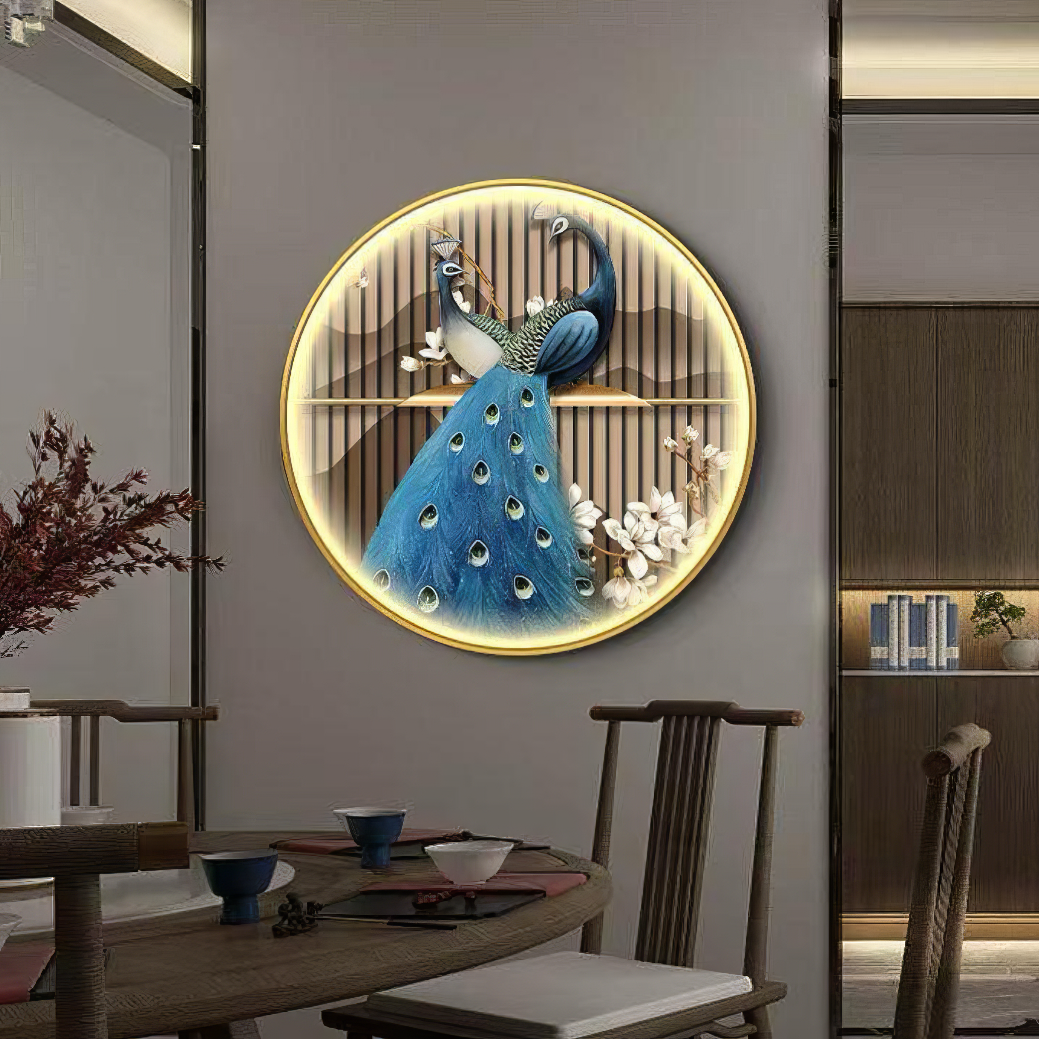 Aplica LED Tip Tablou 70CM Peacock AURIE / LUXURY Wall Light Fixtures