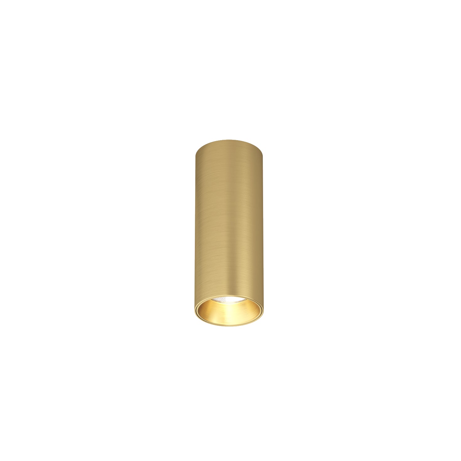 Spot LED SHINE TUBE Gold Aplicat Rotund 7W Premium Ø4.5 x H11.5 CM | CRI≥90 | 3000K