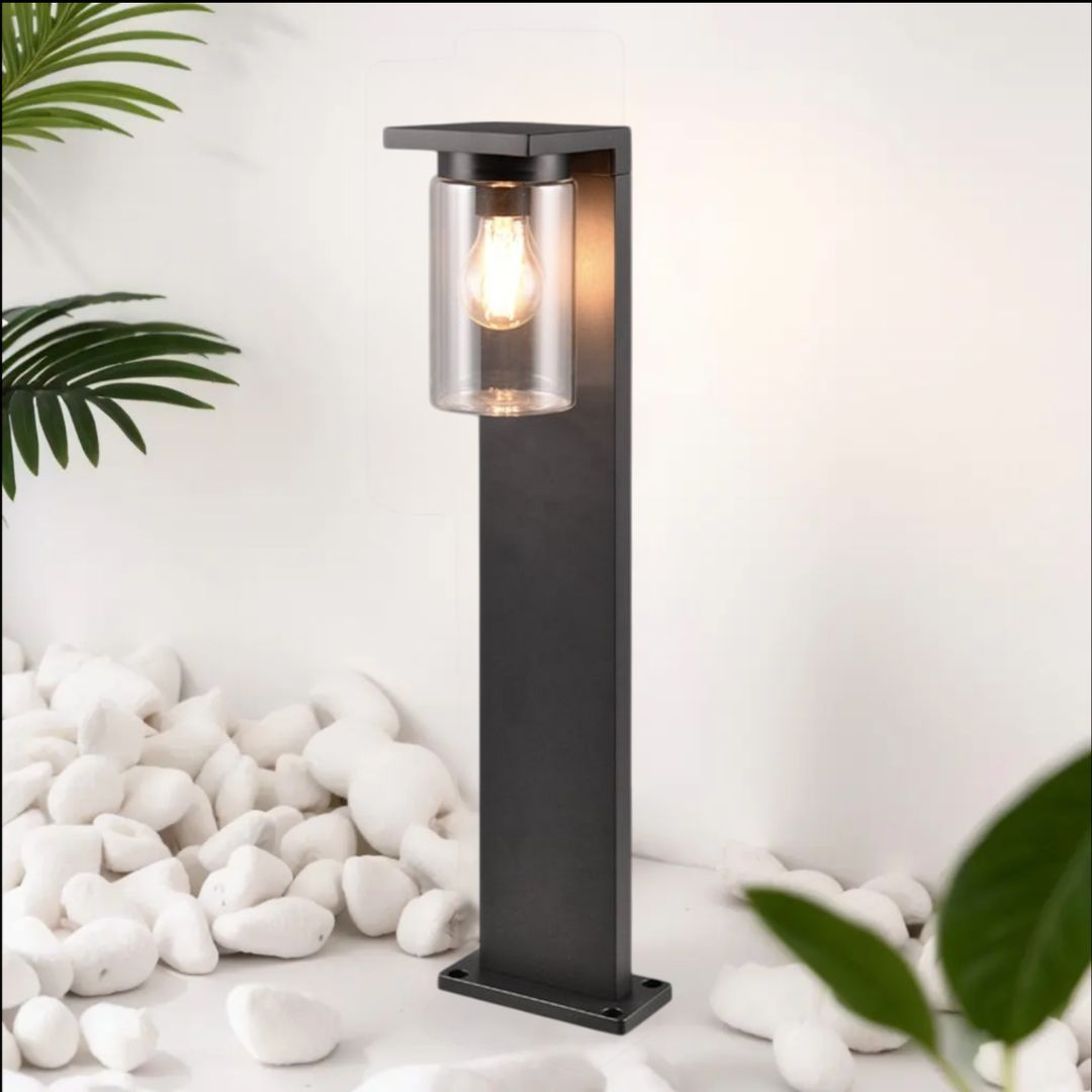 Stalp Ornamental ARDILA Finisaj Negru 65CM 1XE27