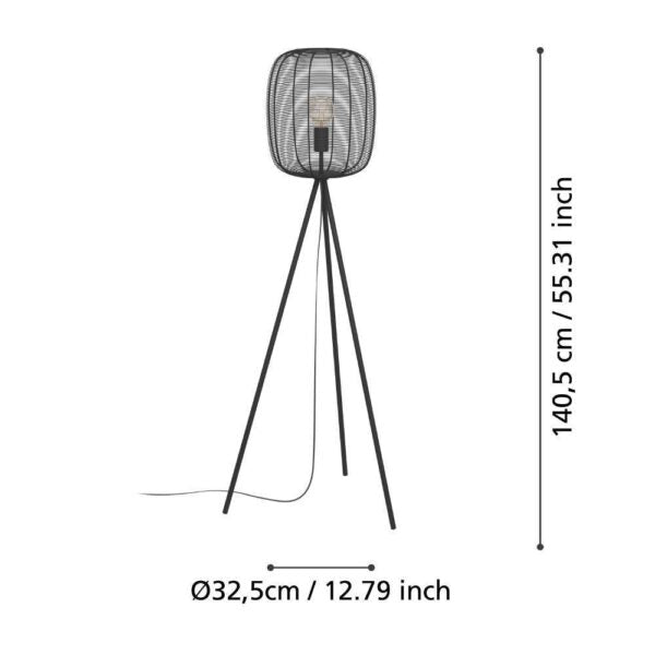 Lampadar RINROE Black 140CM
