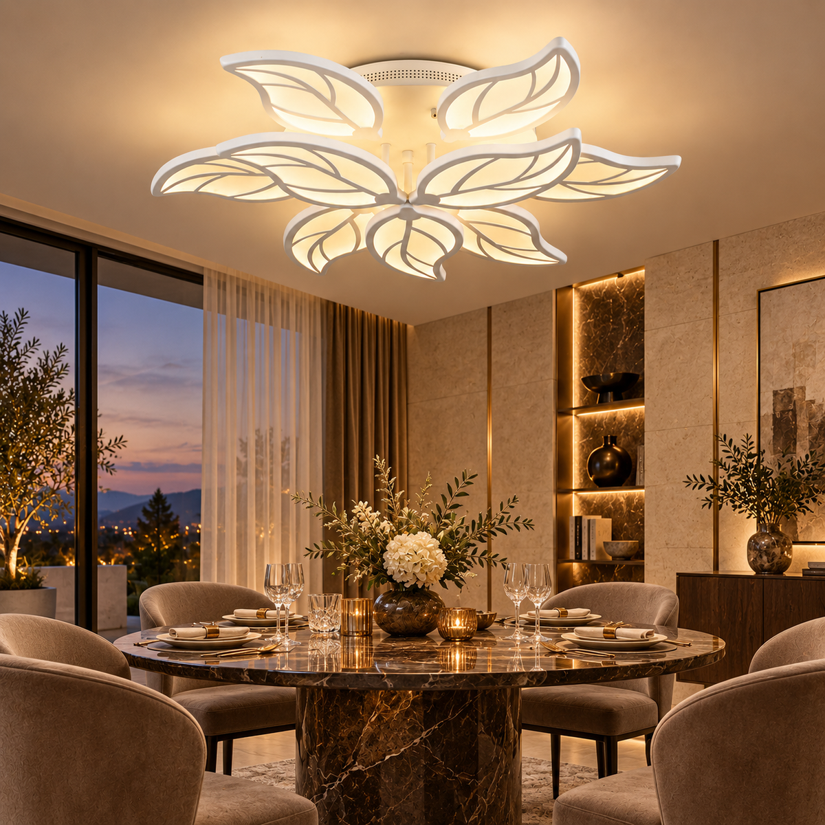 Lustra LED LOST GRANDE Echivalent 800W Telecomanda