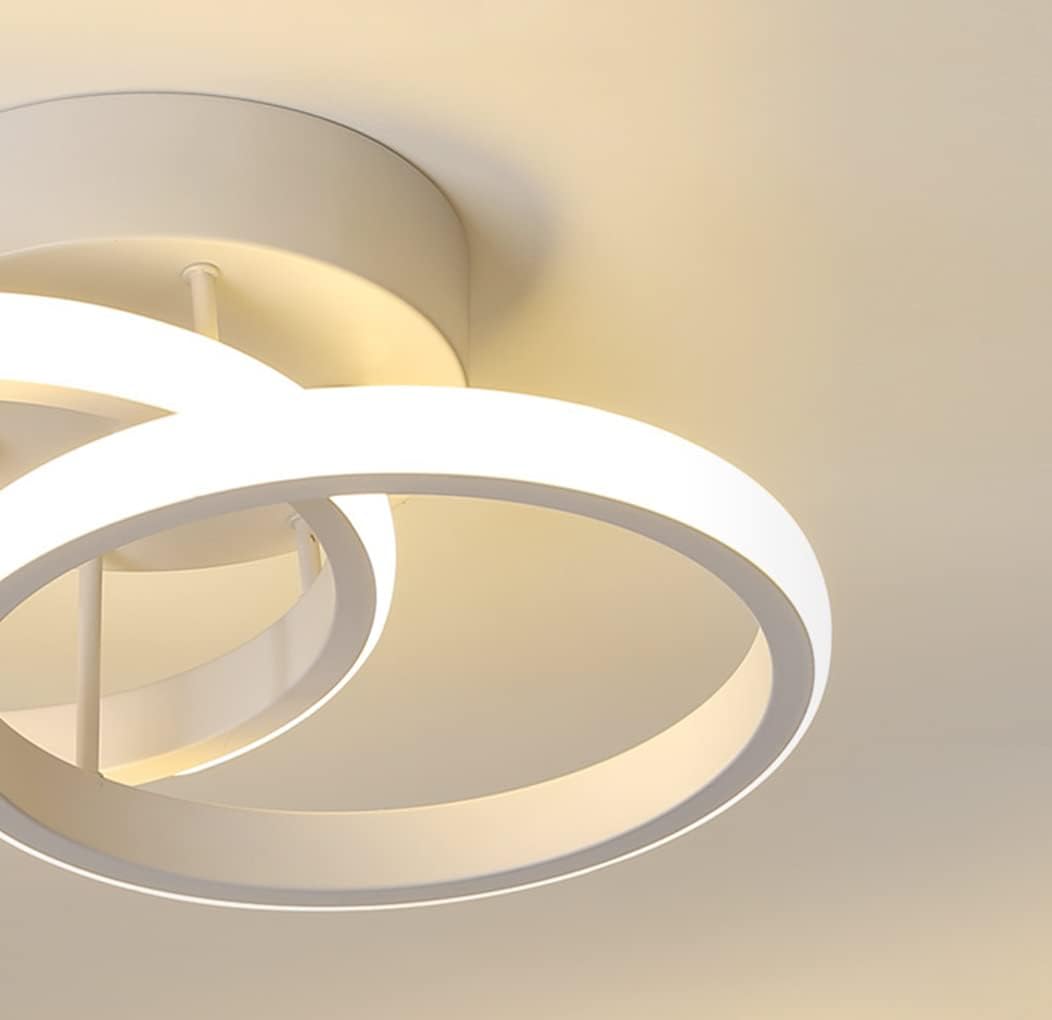 Lustra Led 28W Double Ring Alb Echivalent 150W Lighting Fixtures