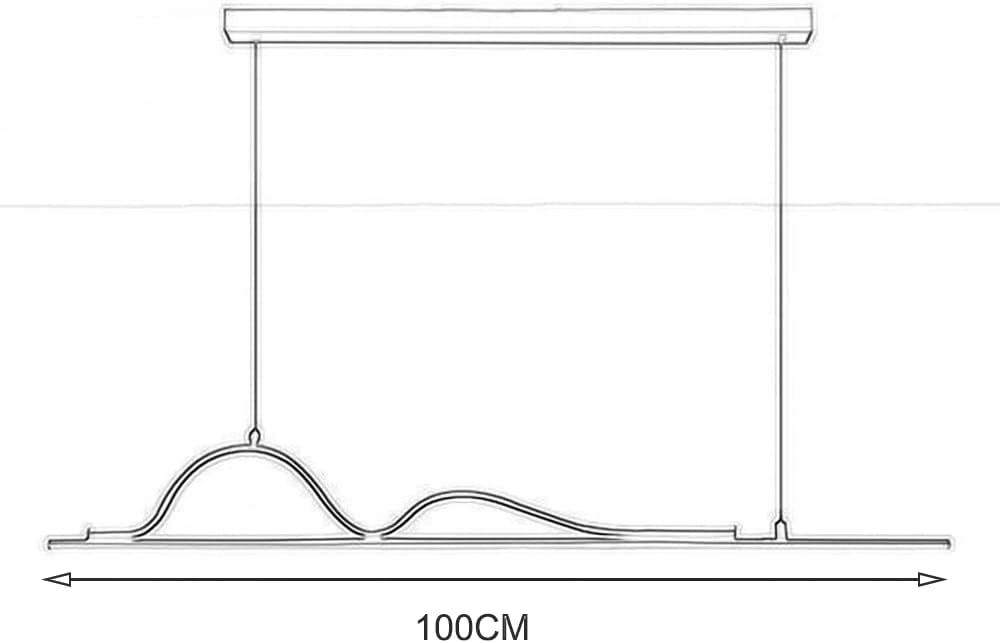 Lustra LED Snake Suspendata White Echivalent 400W Telecomanda