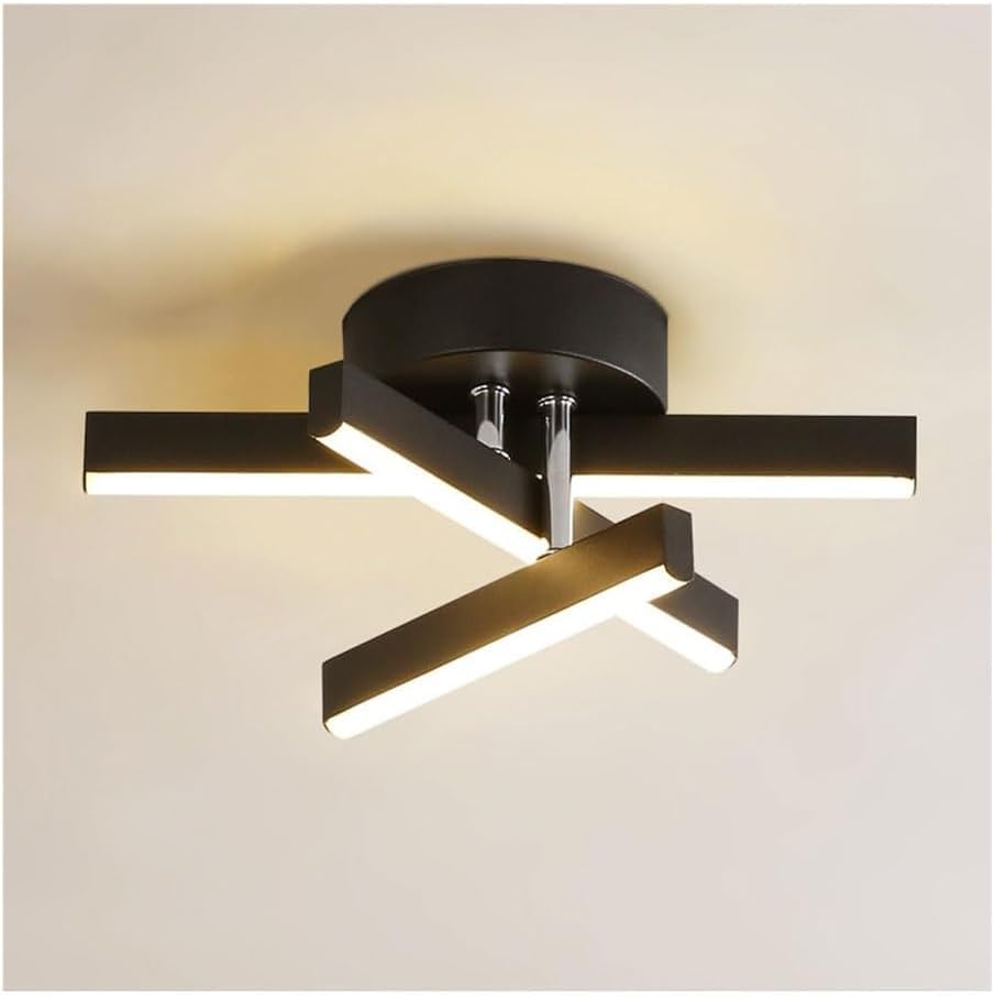 Aplica LED LINNES STAR BLACK Echivalent 200W