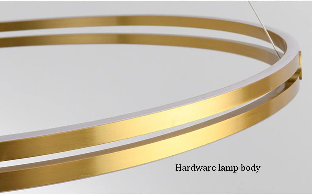Lustra LED Maxi Ring Gold Suspendata Echivalent 800W Telecomanda