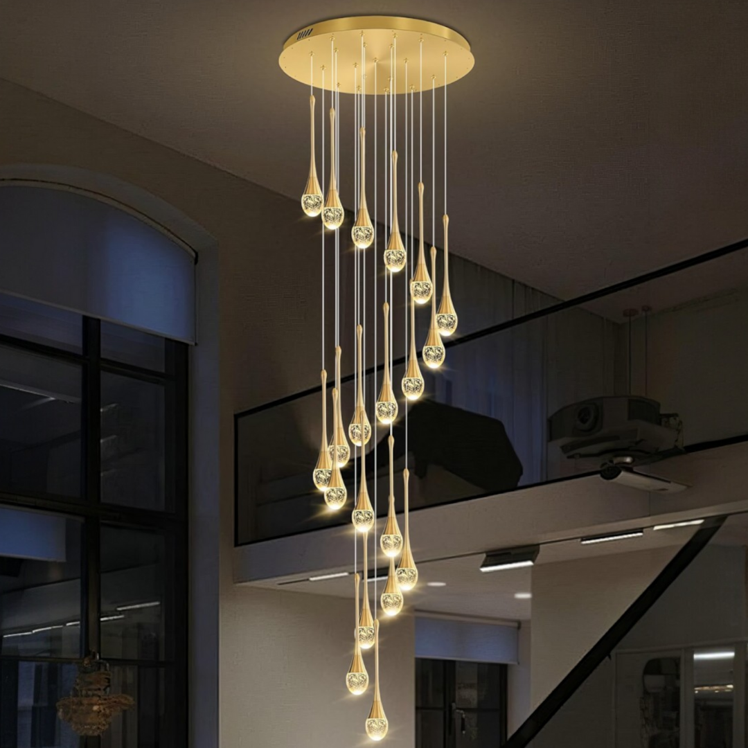 Lustra LED Luxury Crystal Flowing Tears