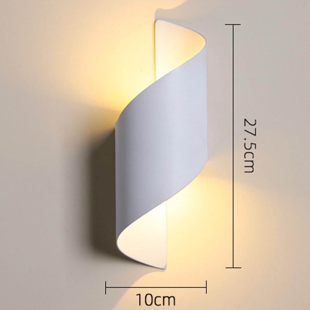 Aplica LED Exterior 10W Spirala Alba