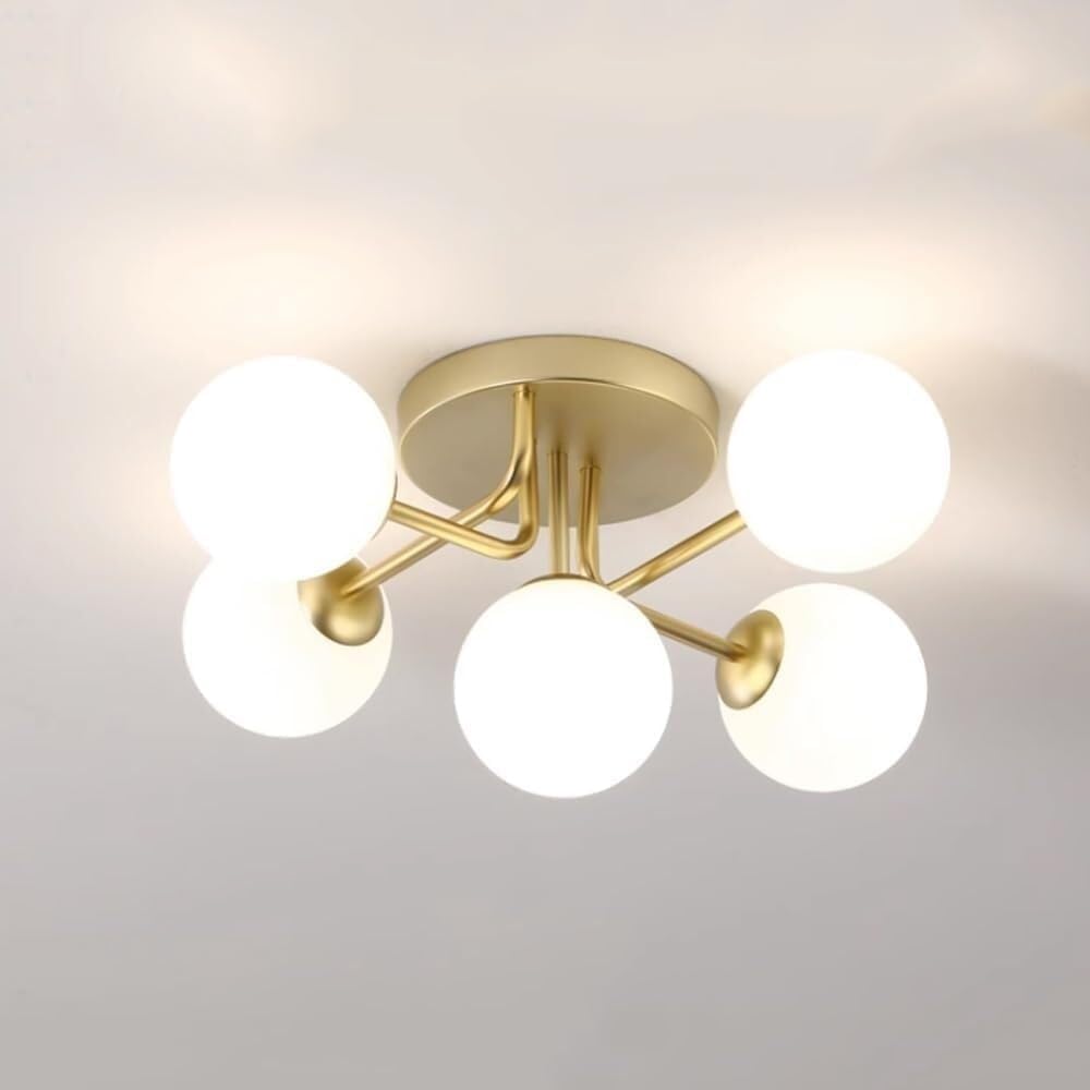 Lustra Abajur Mat GOLD 5xE14 Daya