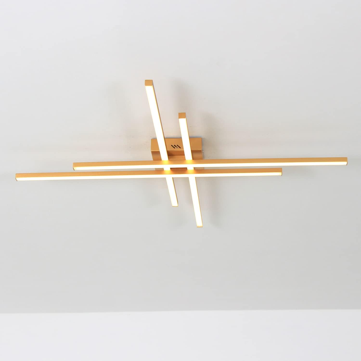 Lustra LED 4 Modern LINES Gold Echivalent 400W Telecomanda