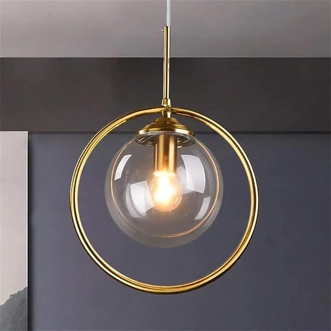 Pendul Nordic Abajur Amber Gold MX156-1
