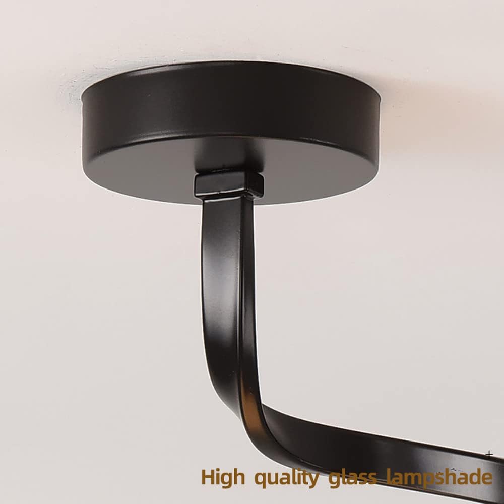 Lustra MERSA Black Abajur Mat 1xE27