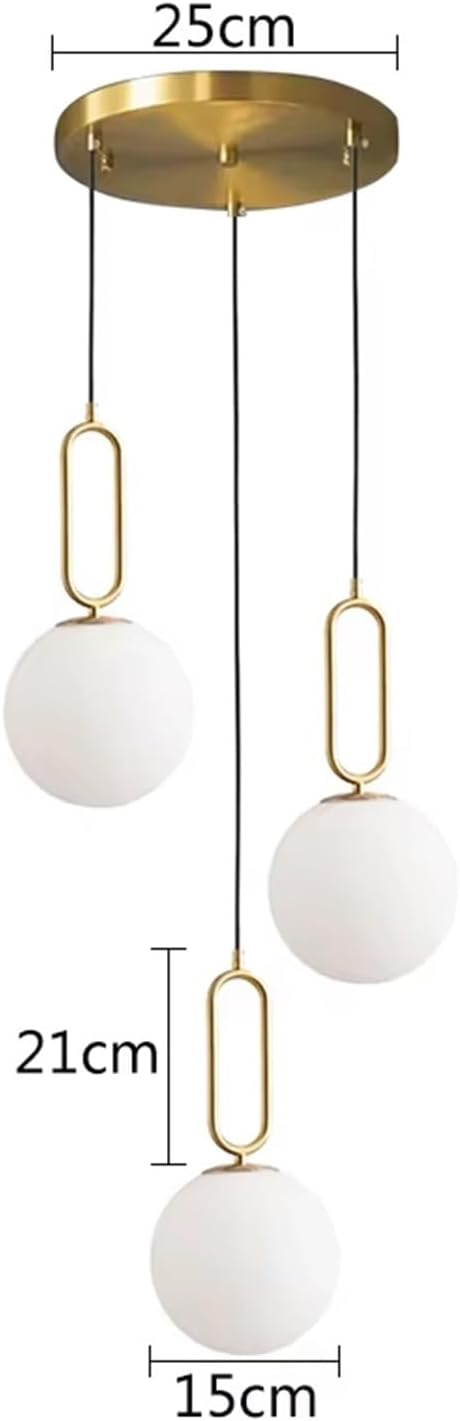 Lustra Suspendata Abajur MAT GOLD 3XE27 MX152-3