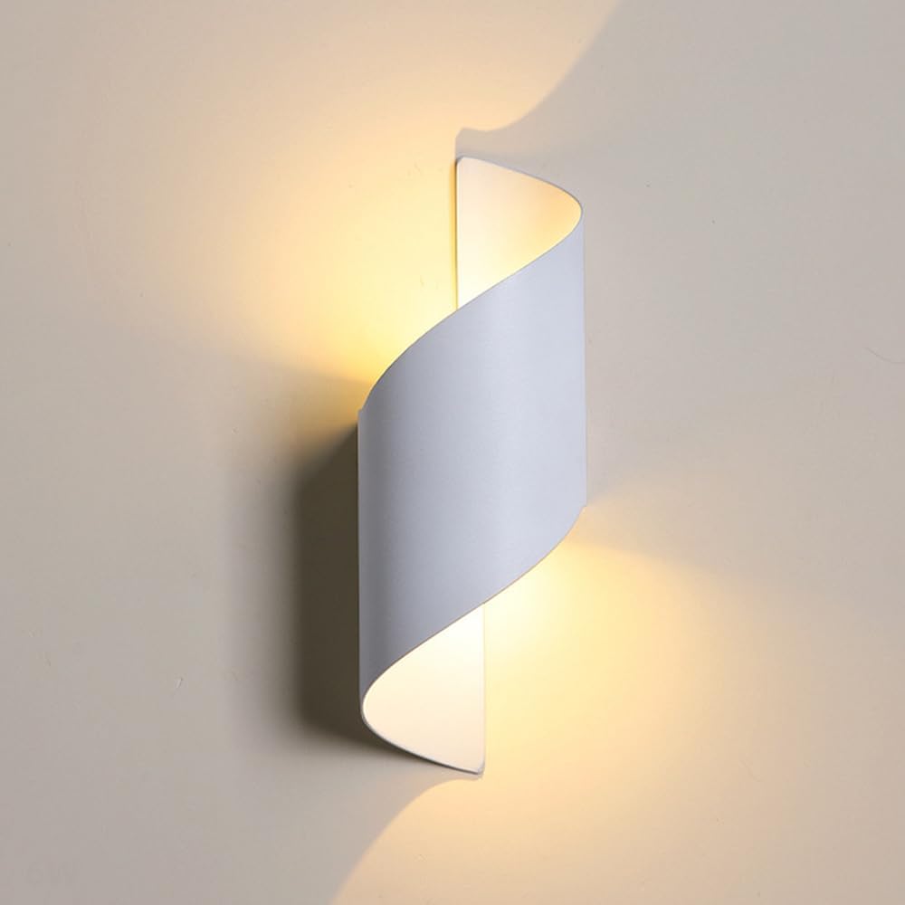 Aplica LED Exterior 10W Spirala Alba